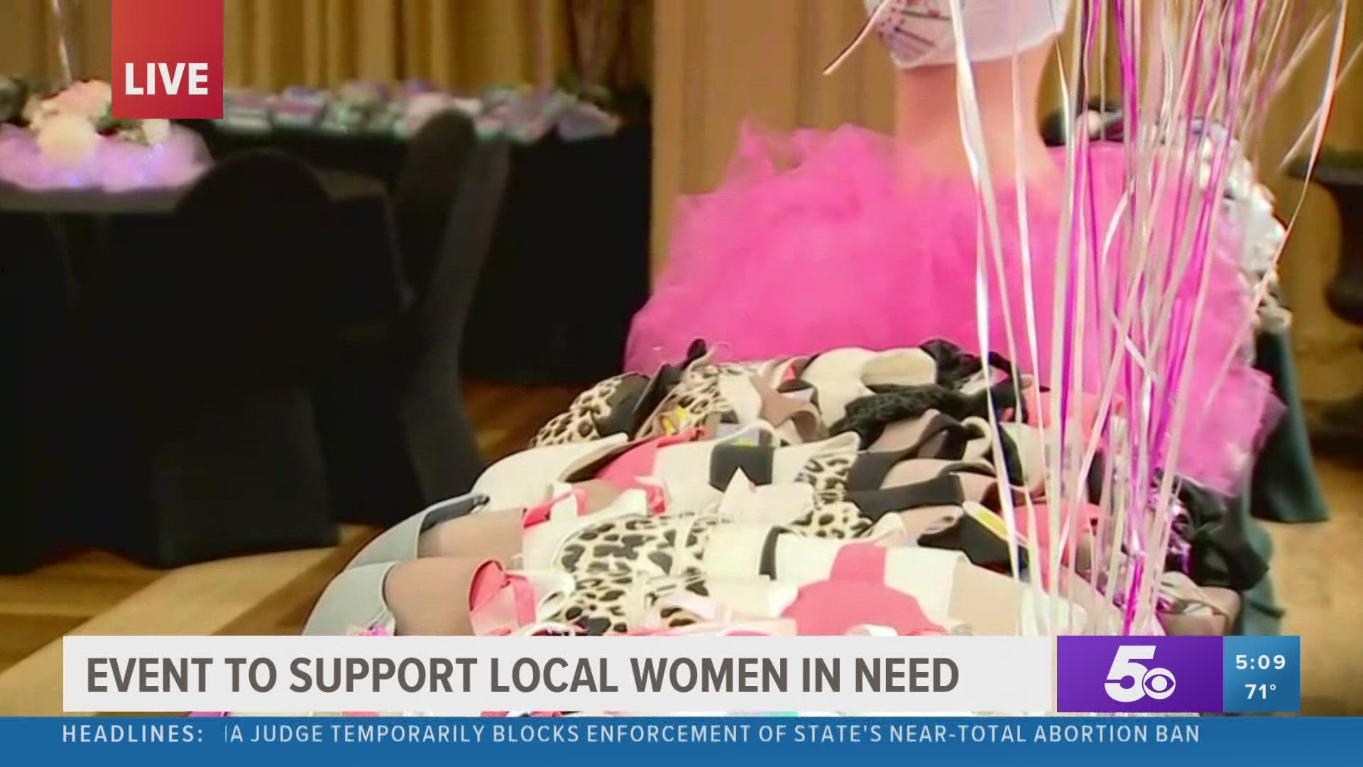 The Help the Girls event is benefiting local women's shelters by providing gently used bras and underwear to those in need.