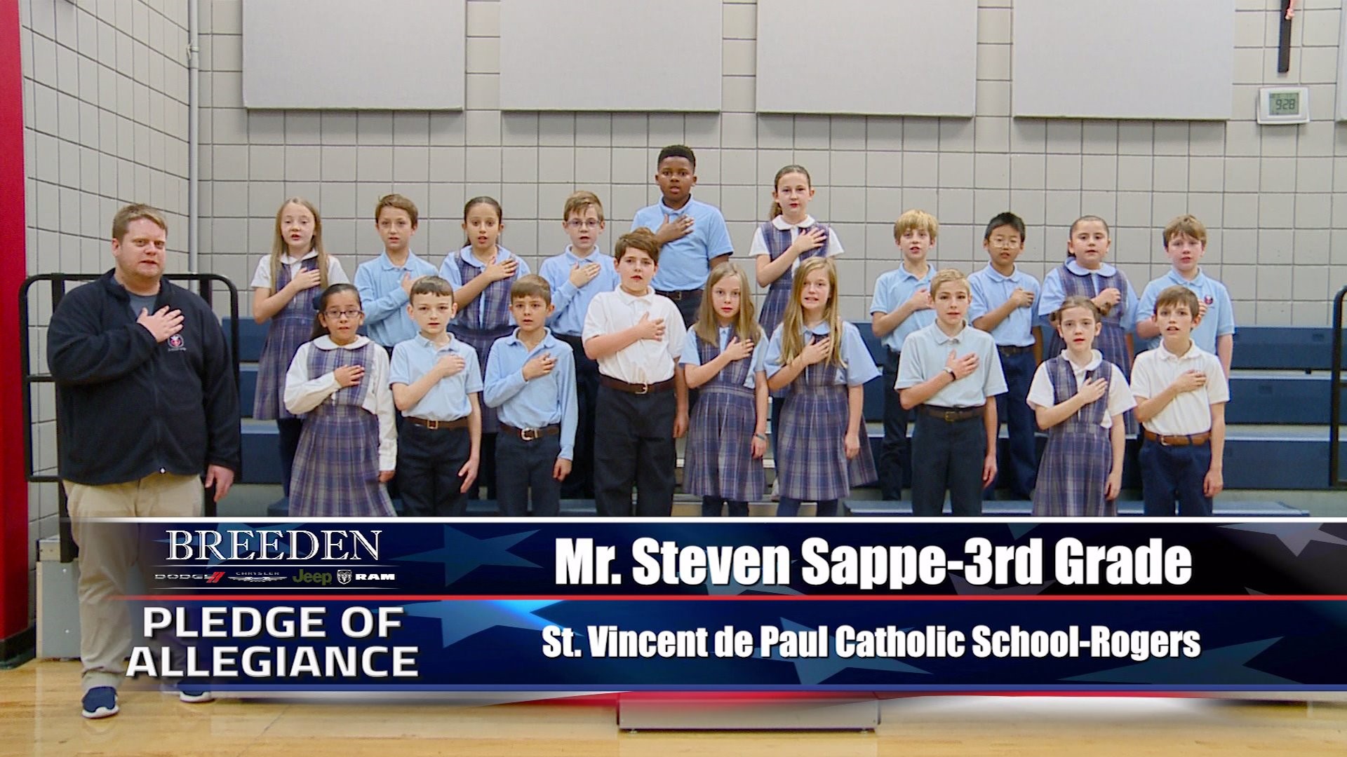 Mr. Steven Sappe  3rd Grade St. Vincent de Paul Catholic School, Rogers