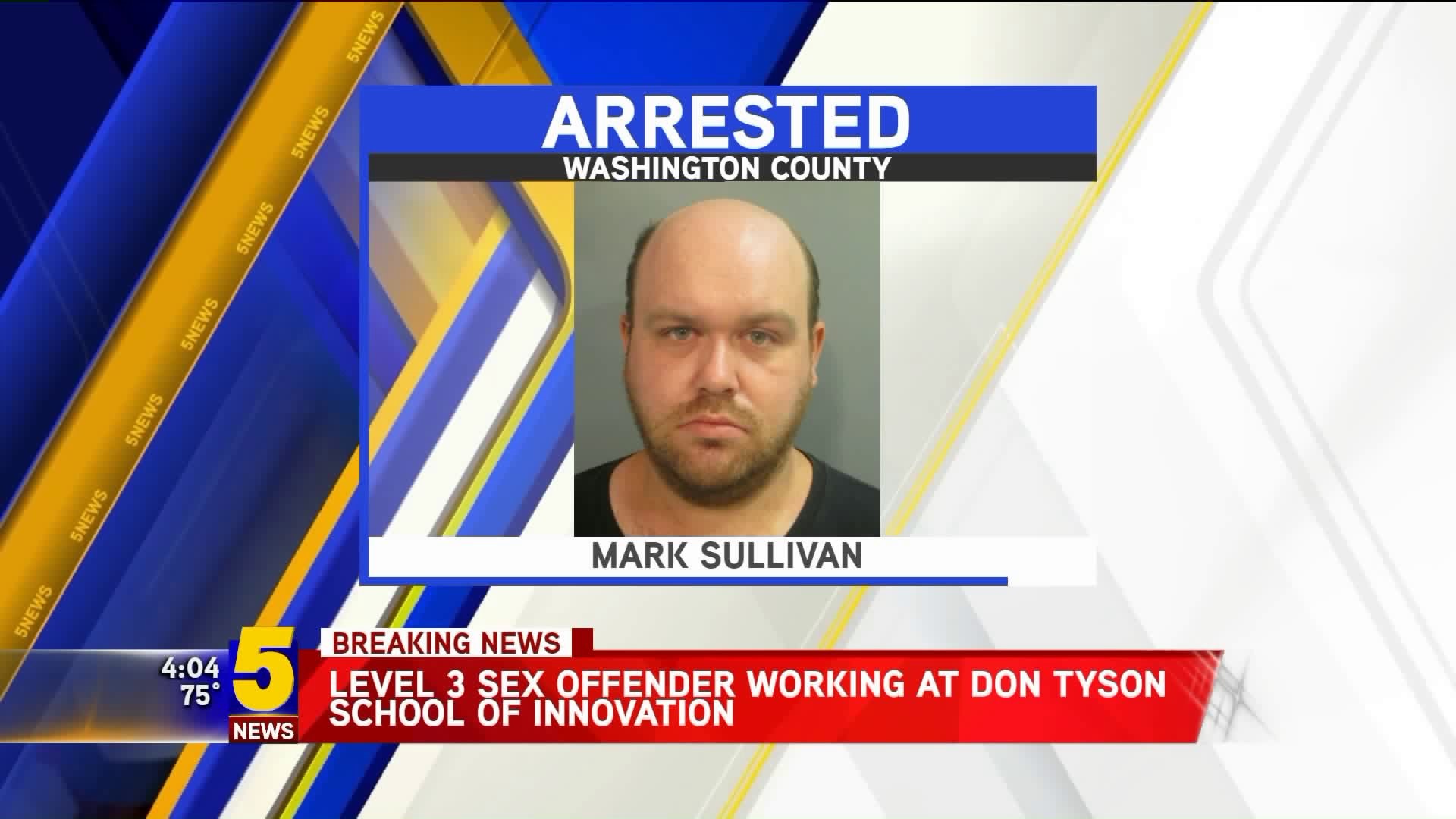 Level 3 Sex Offender Worked at Don Tyson School of Innovation
