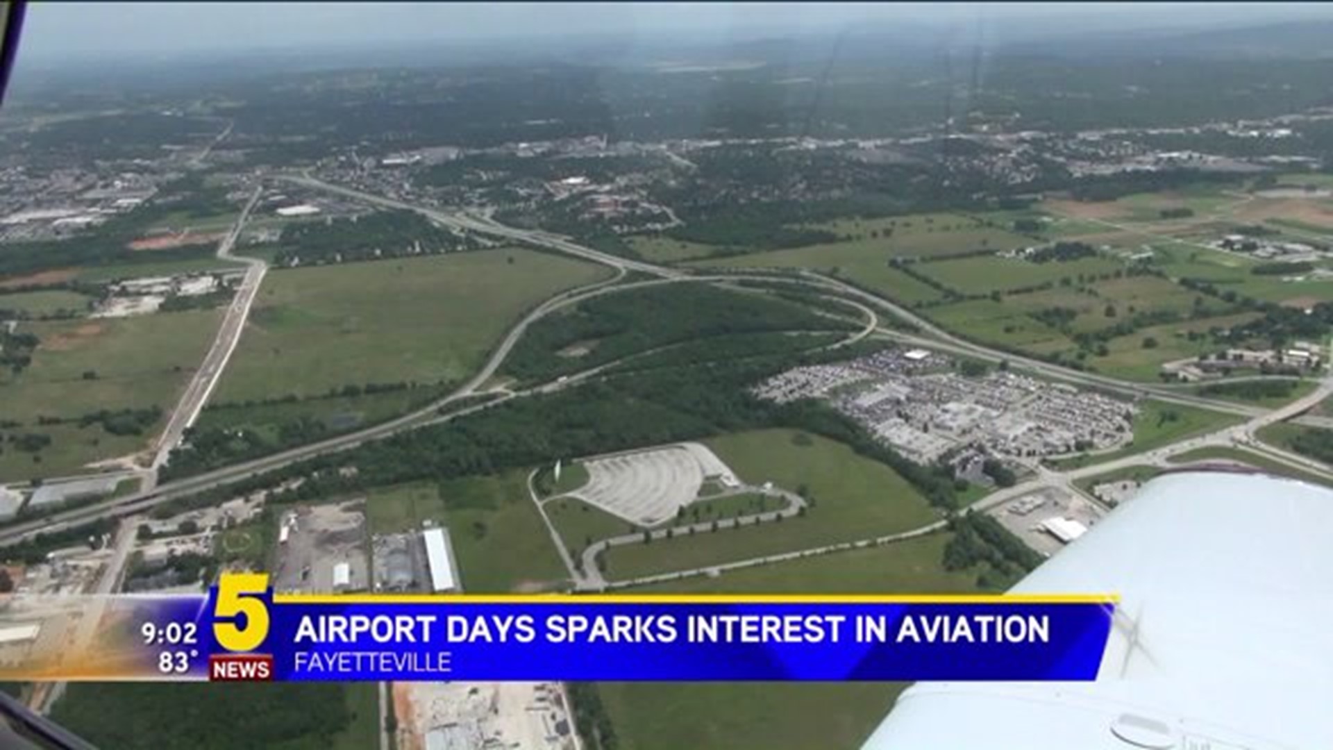 VIDEO Flying Over Fayetteville At Airport Days