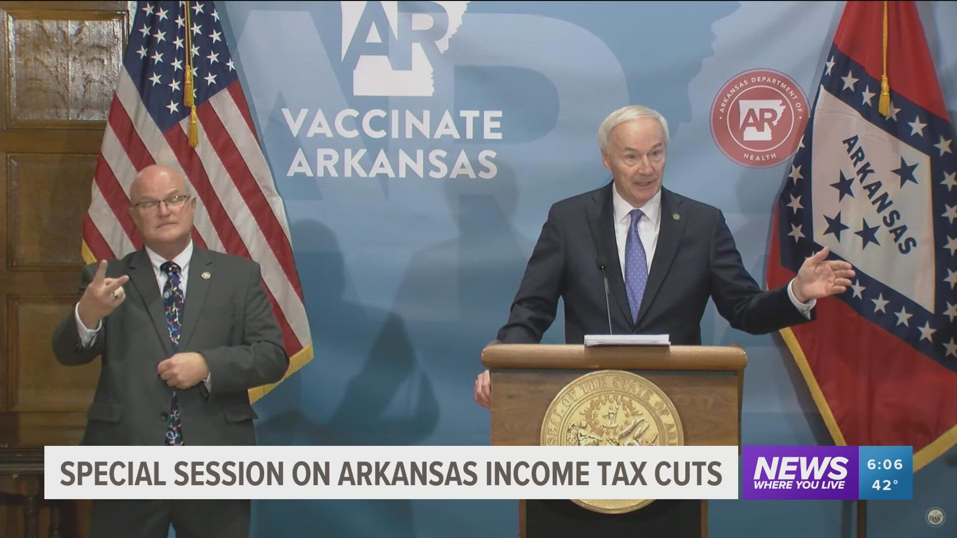 During his weekly press conference, Gov. Asa Hutchinson outlined a historic tax cut that could be in Arkansas' future.