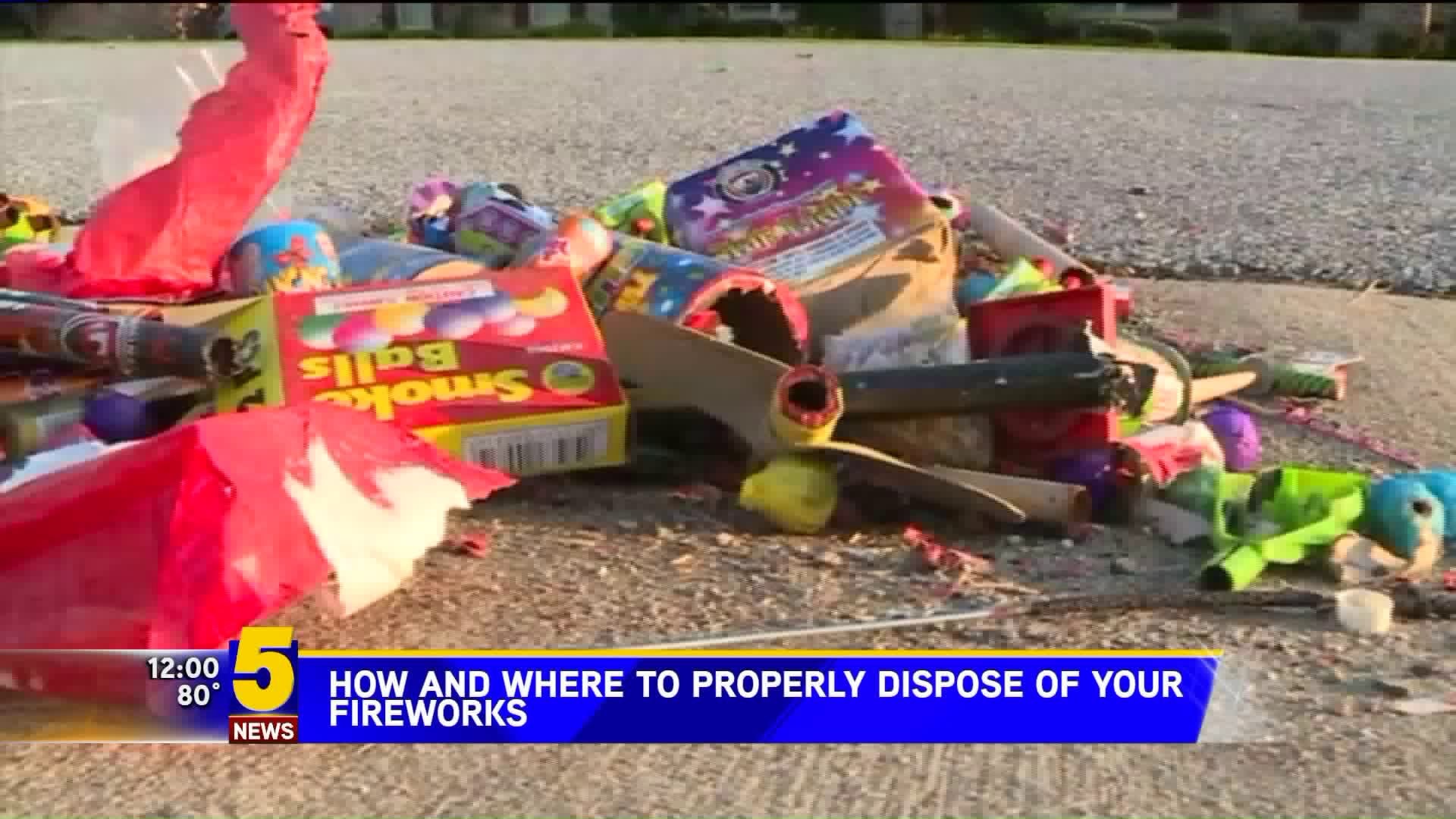 Proper Fireworks Disposal