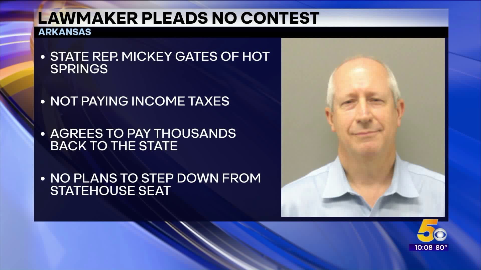 Arkansas Lawmaker Pleads No Contest