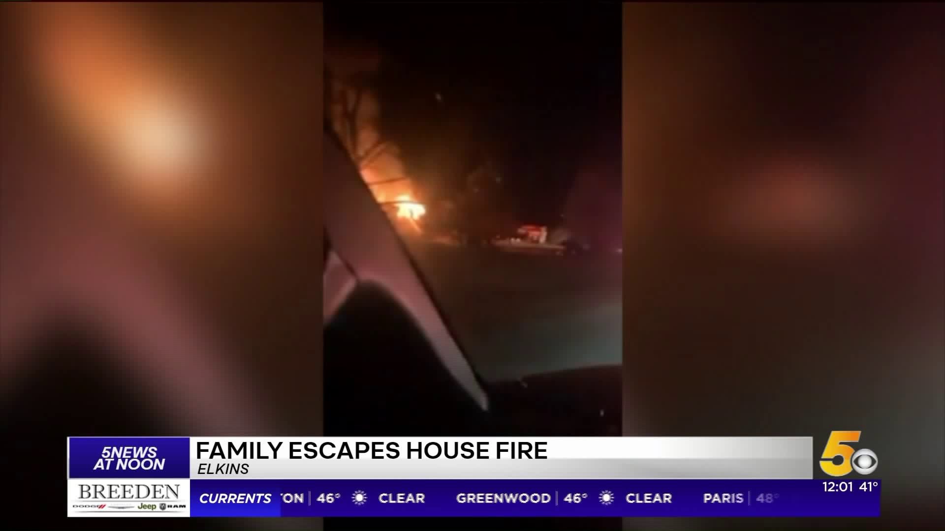 2 People Escape Two-Story House Fire Near Elkins This Morning