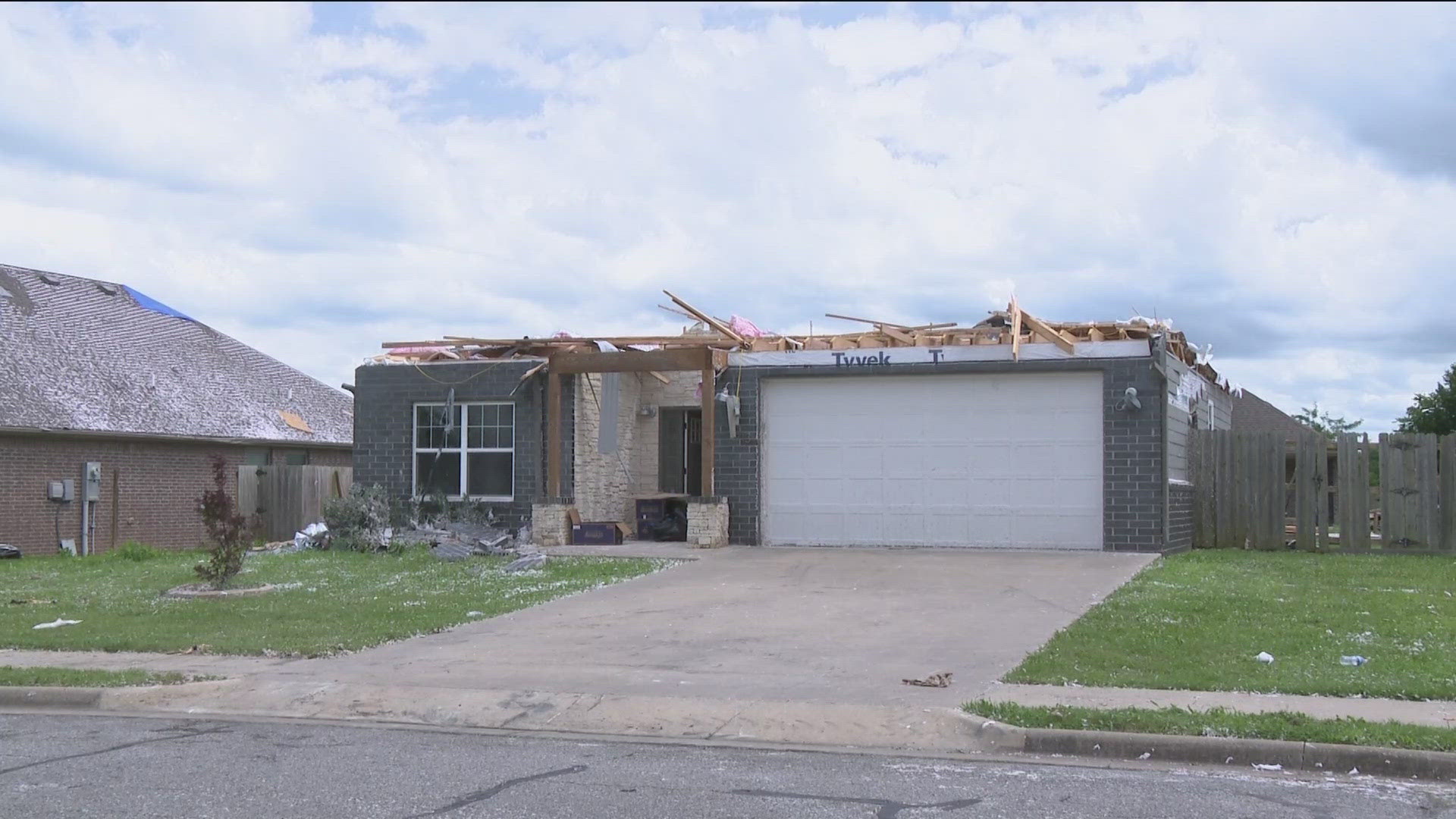 The National Weather Service is looking into possible tornado damage in Highfill.