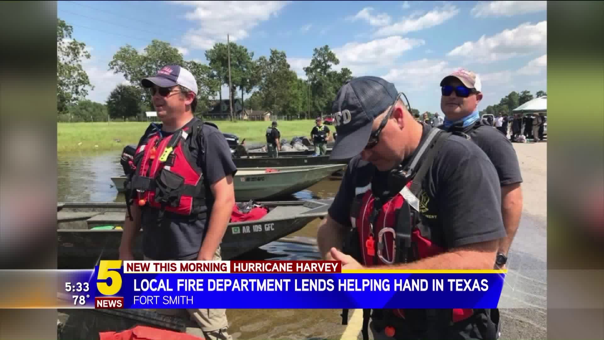Fort Smith Fire Helping In Houston