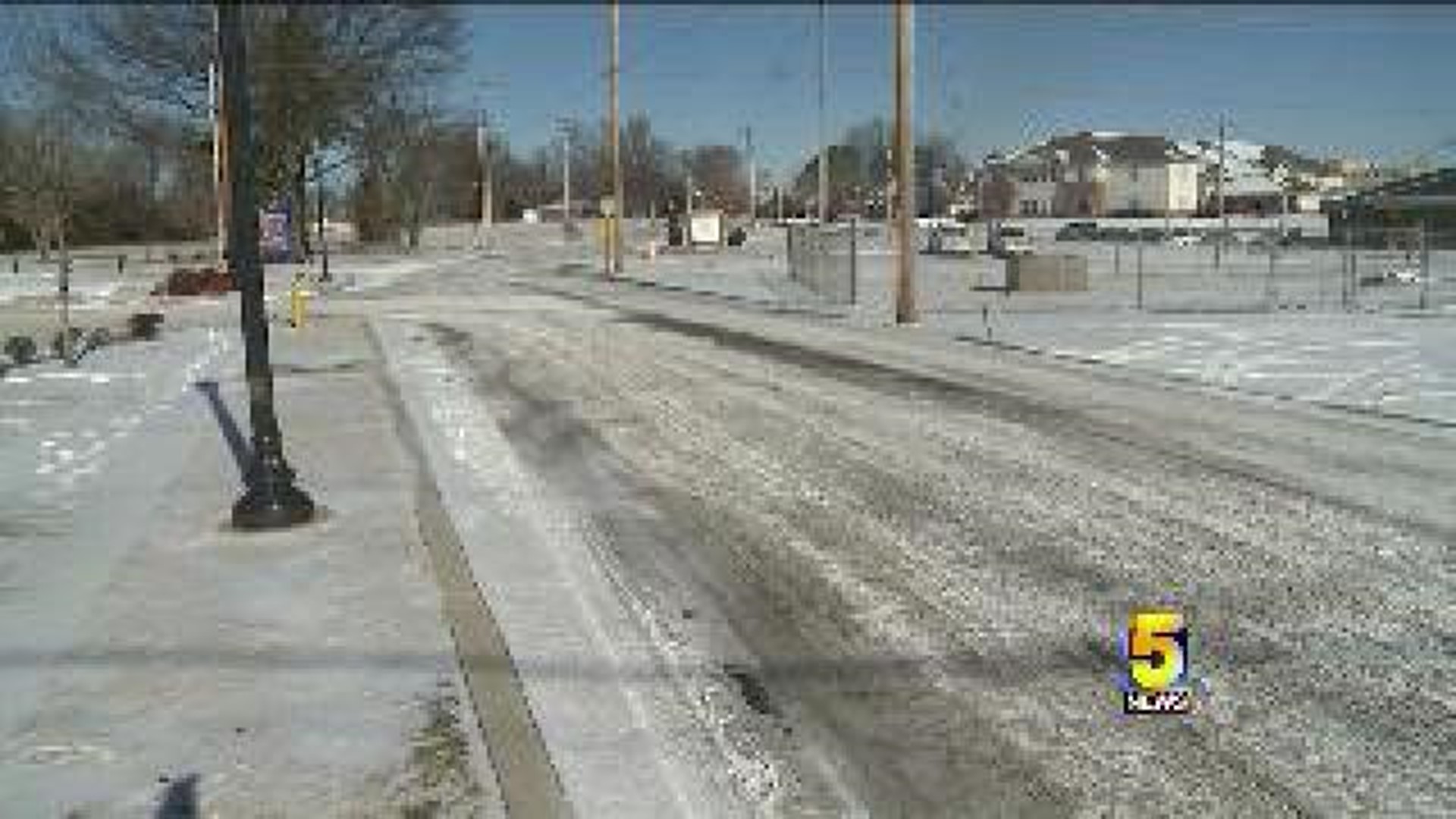 NWA Roads Improving After Sunday Snow Fall