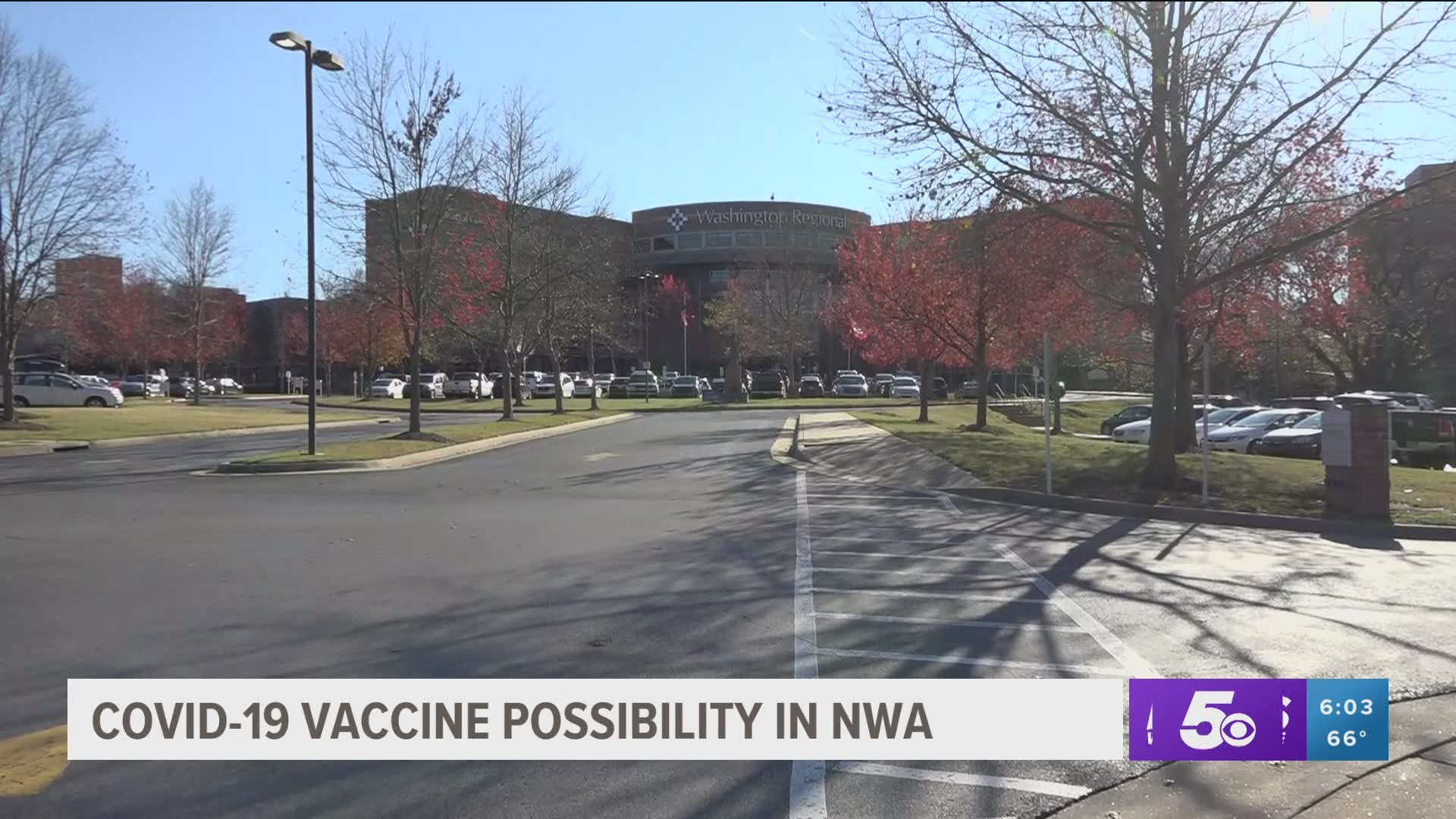 A COVID-19 vaccine could possibly be coming to Washington Regional