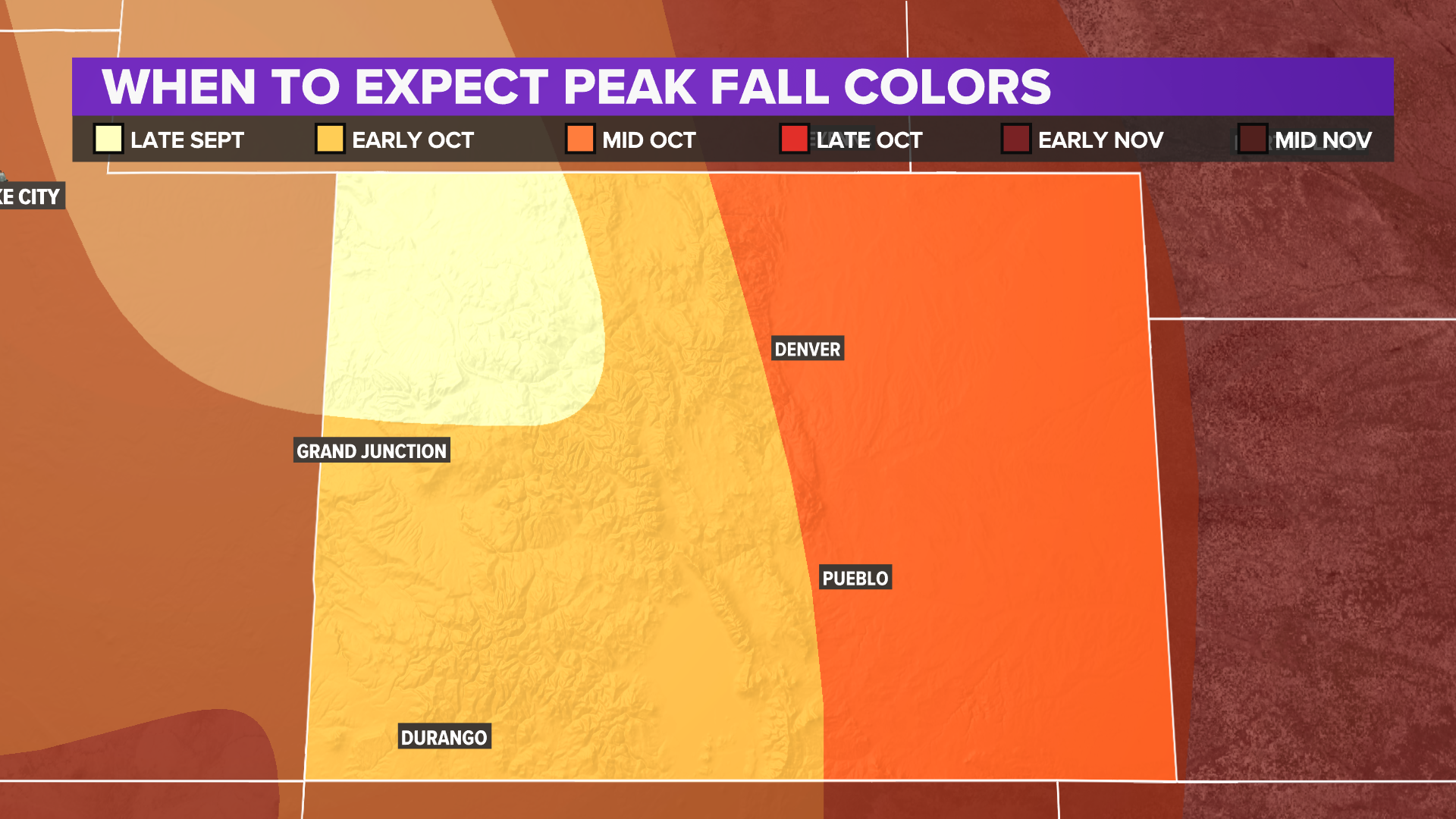 State-By-State | When can you expect the fall foliage to hit peak ...