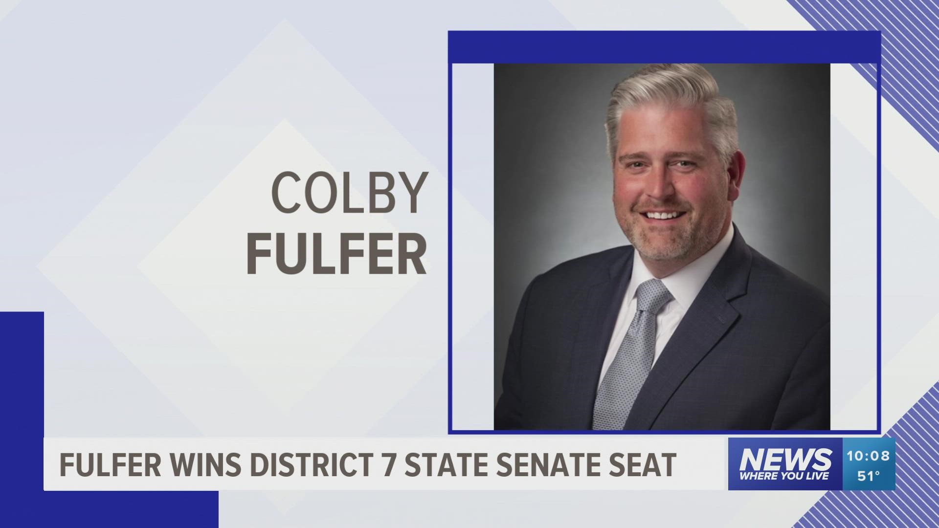 Voters in Washington County have selected Republican Colby Fulfer to take the Arkansas Senate District 7 seat.