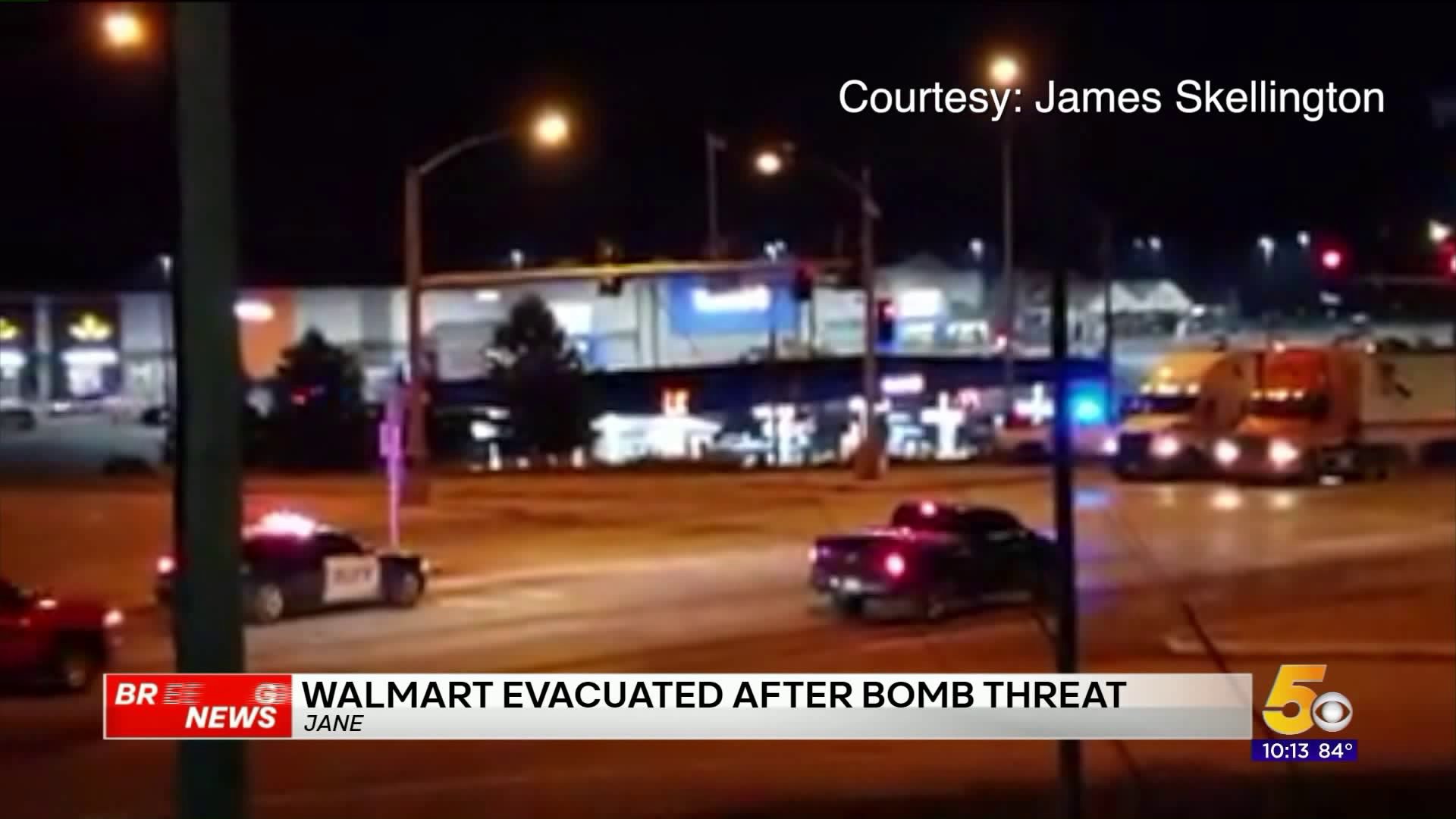 All Clear Given After Bomb Threat At Walmart