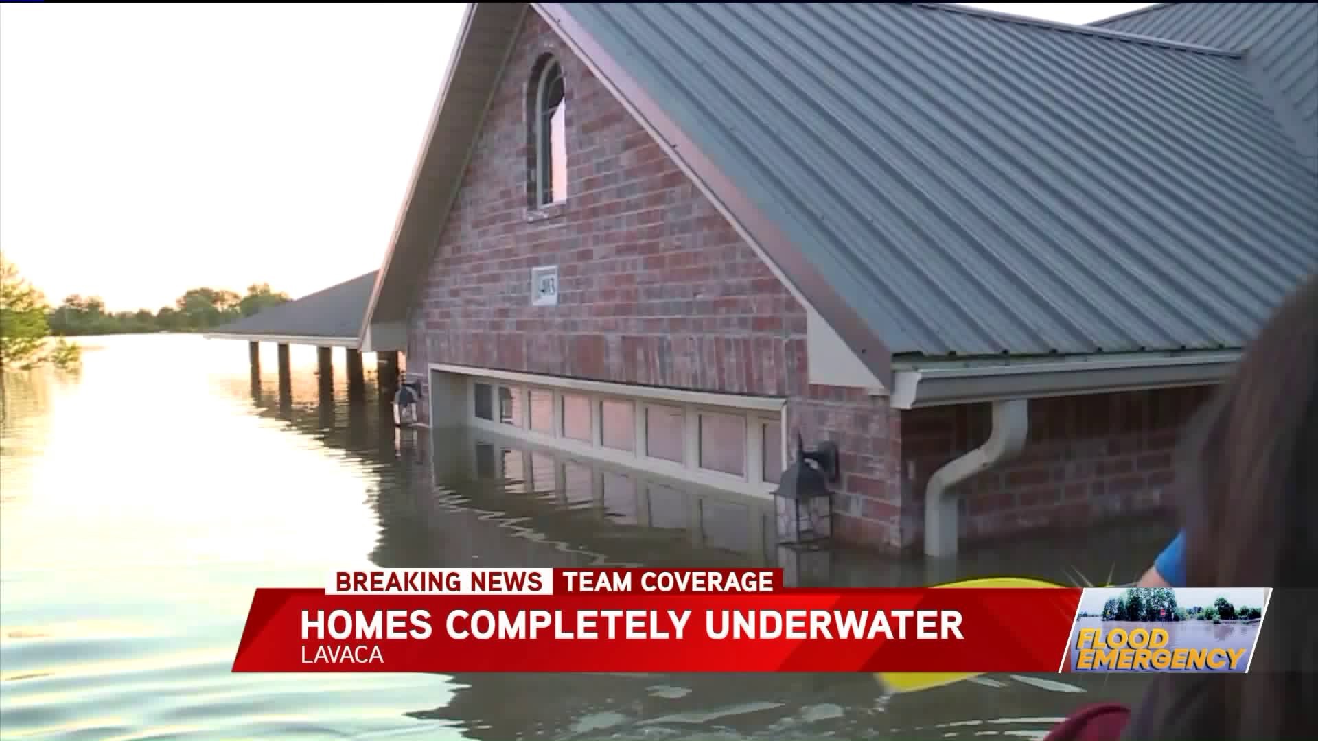 Lavaca Homes Completely Underwater