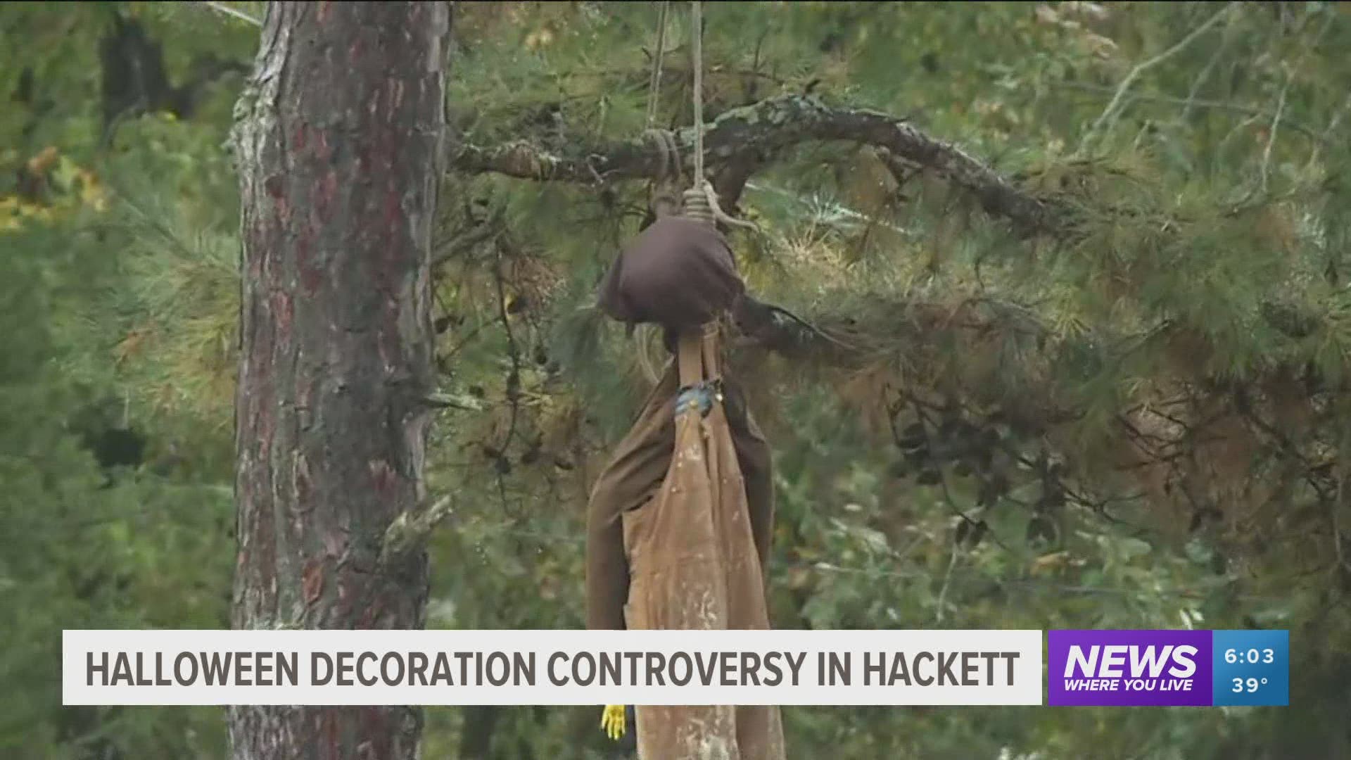 Halloween Decoration Causes Controversy in Hackett