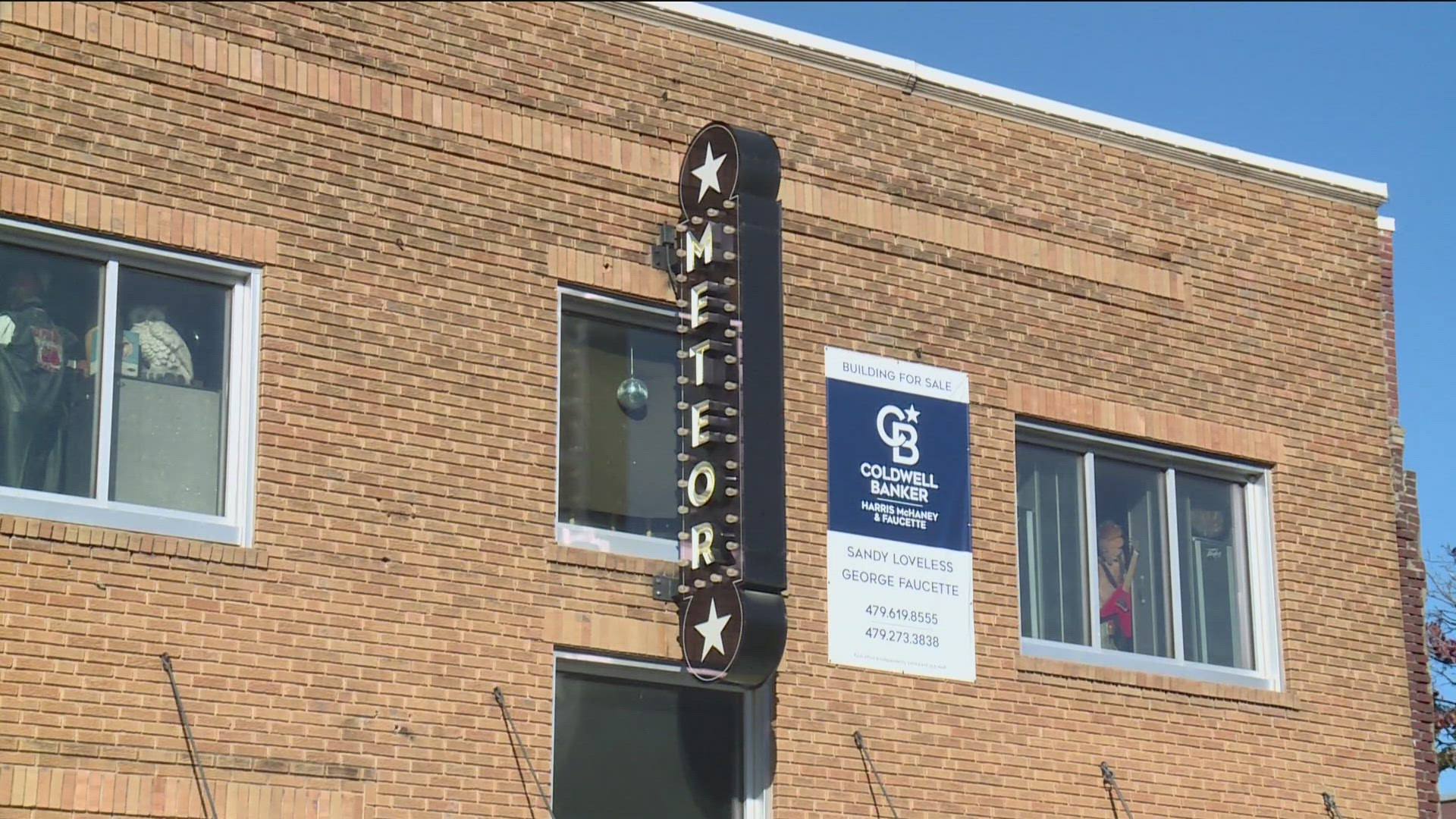 The owner of the Meteor Guitar Gallery in Bentonville said they are currently working to gather support to buy the building.