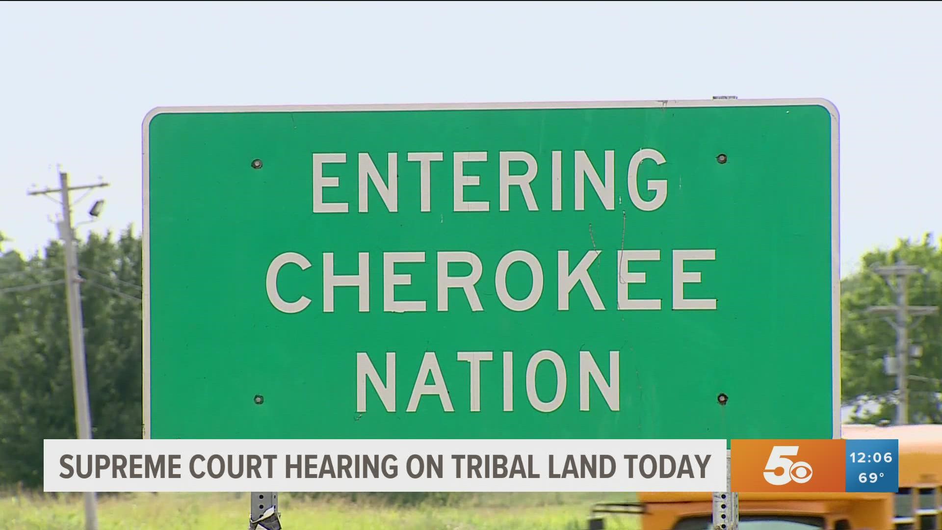 This is the third time the justices have heard arguments about whether Oklahoma has criminal jurisdiction over crimes involving tribal members in eastern Oklahoma.