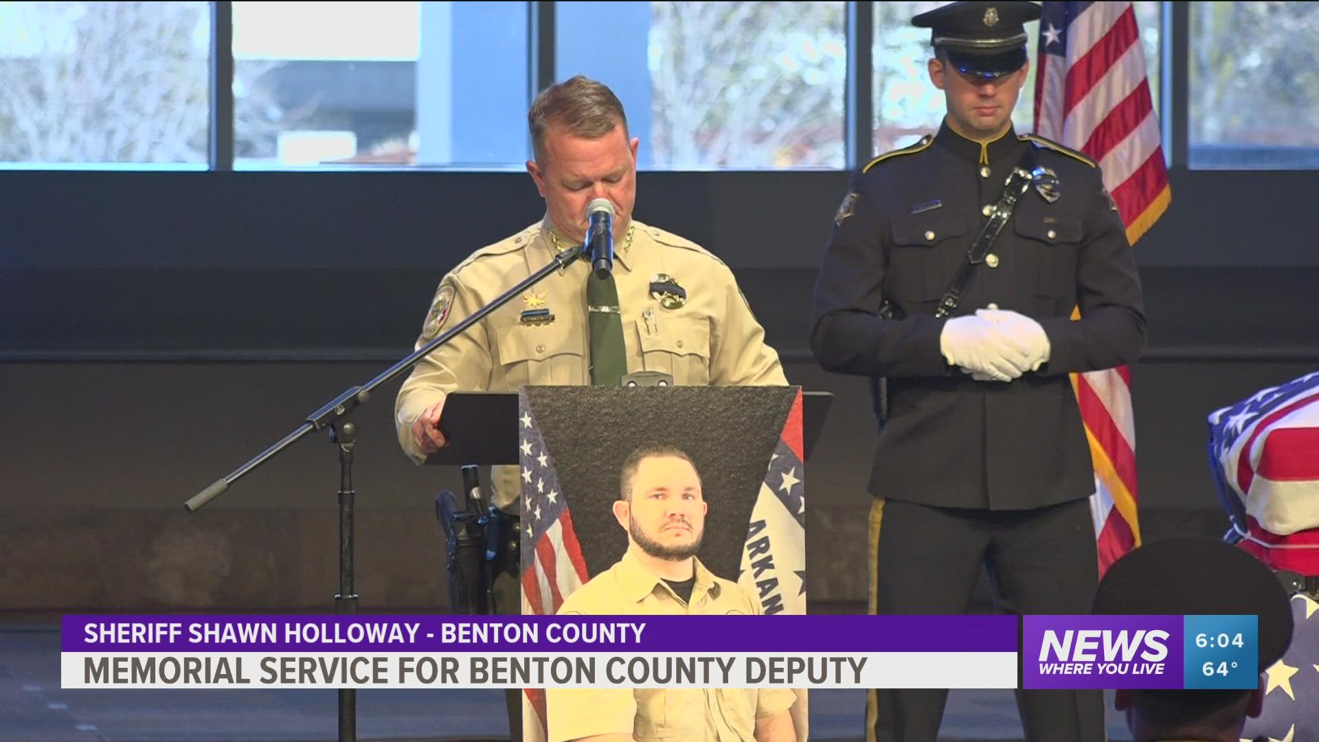 Benton County Deputy Joshua Pierson was laid to rest on Thursday, Dec. 2, after passing away from COVID-19.