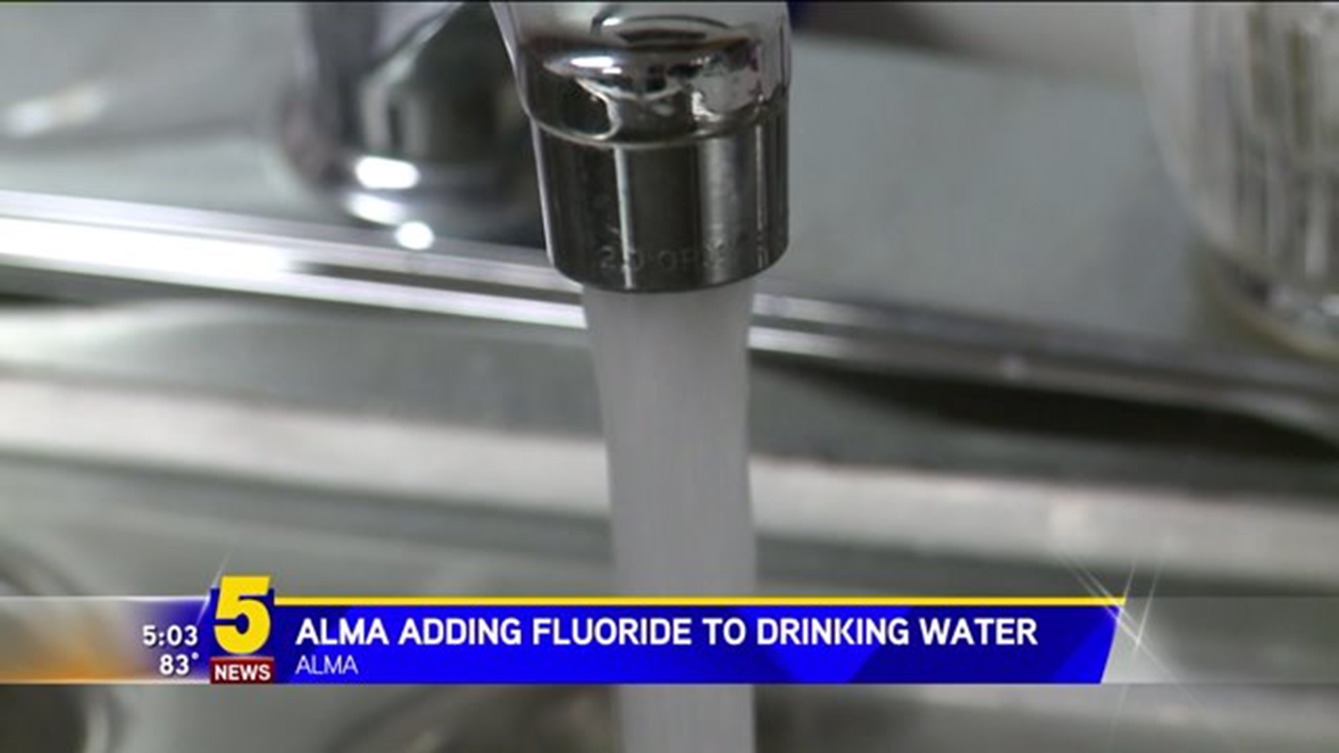 Alma Adding Fluoride To Drinking Water