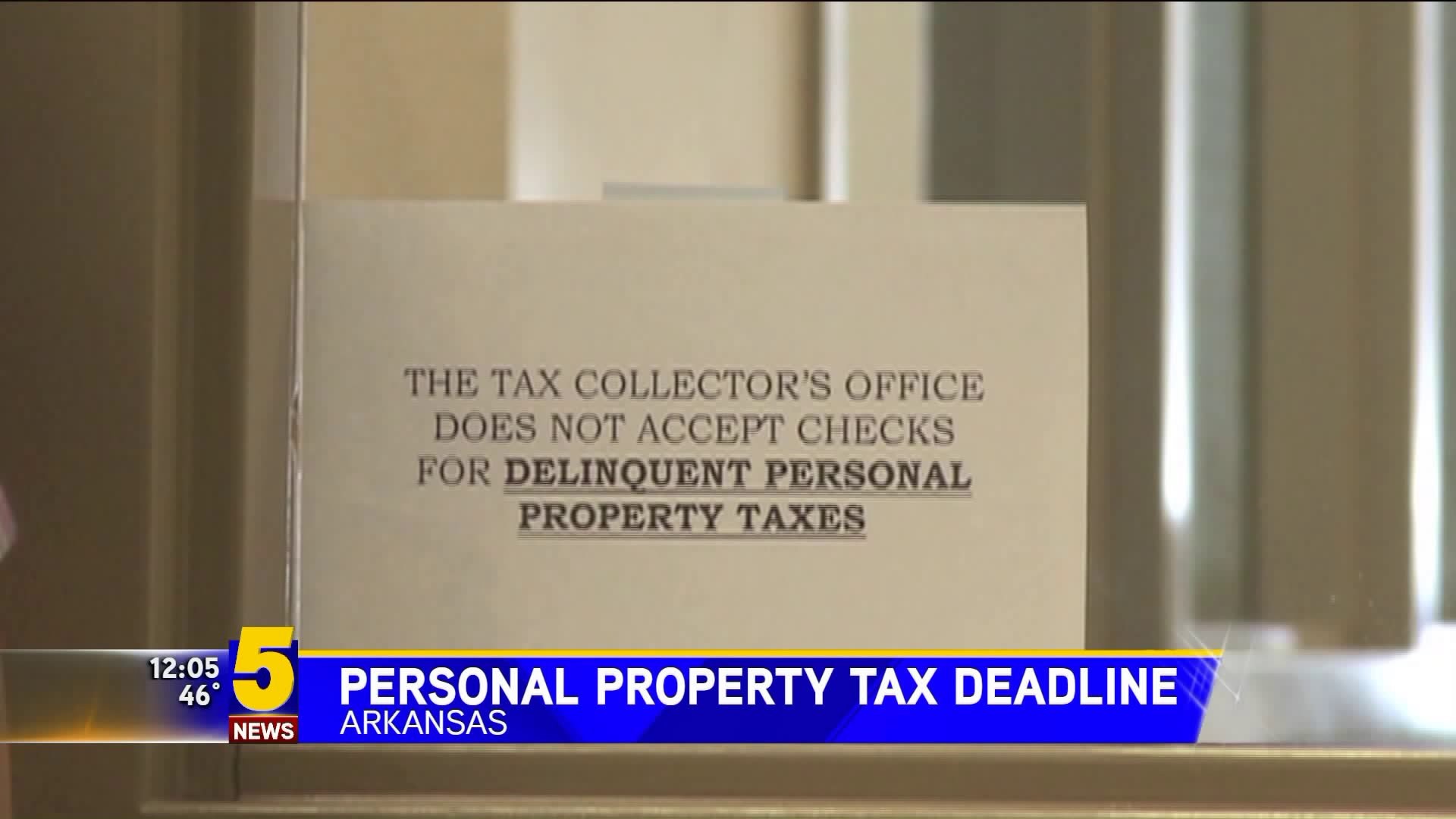 Personal Property Tax Deadline