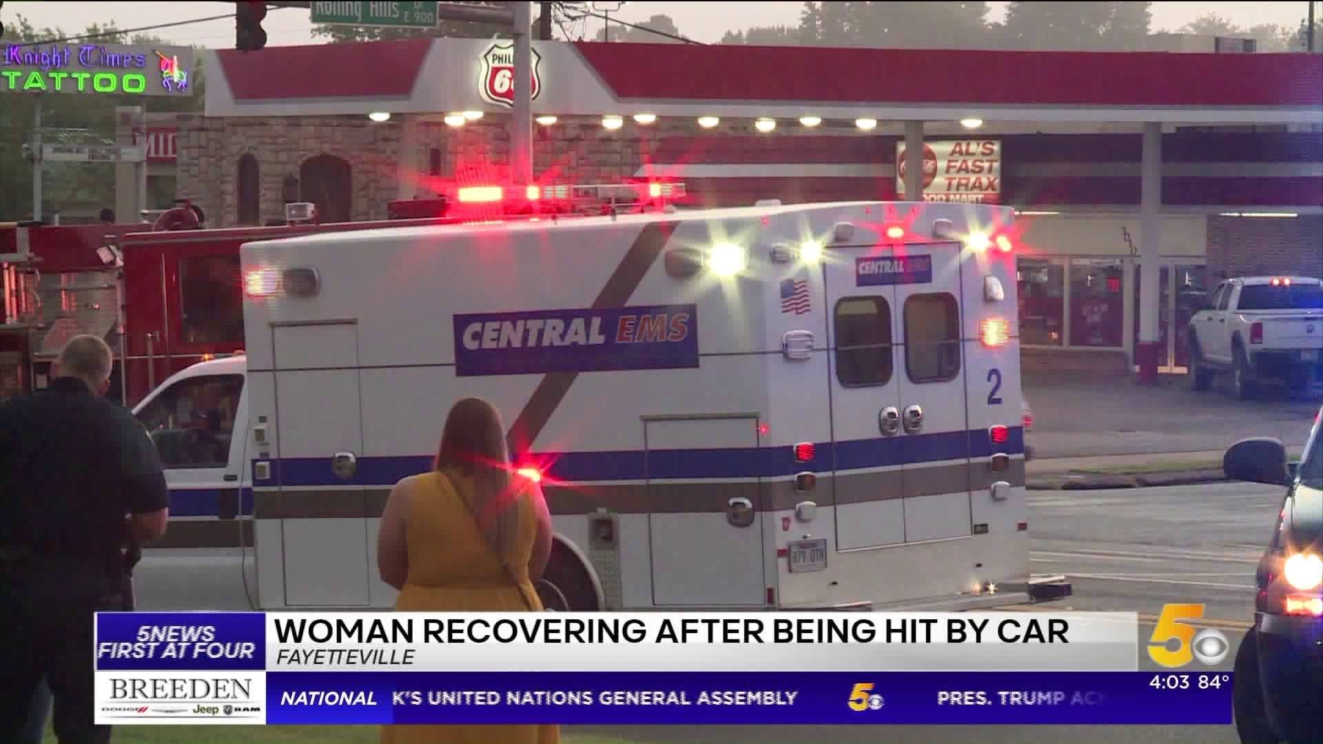 Woman Hit By Car in Fayetteville