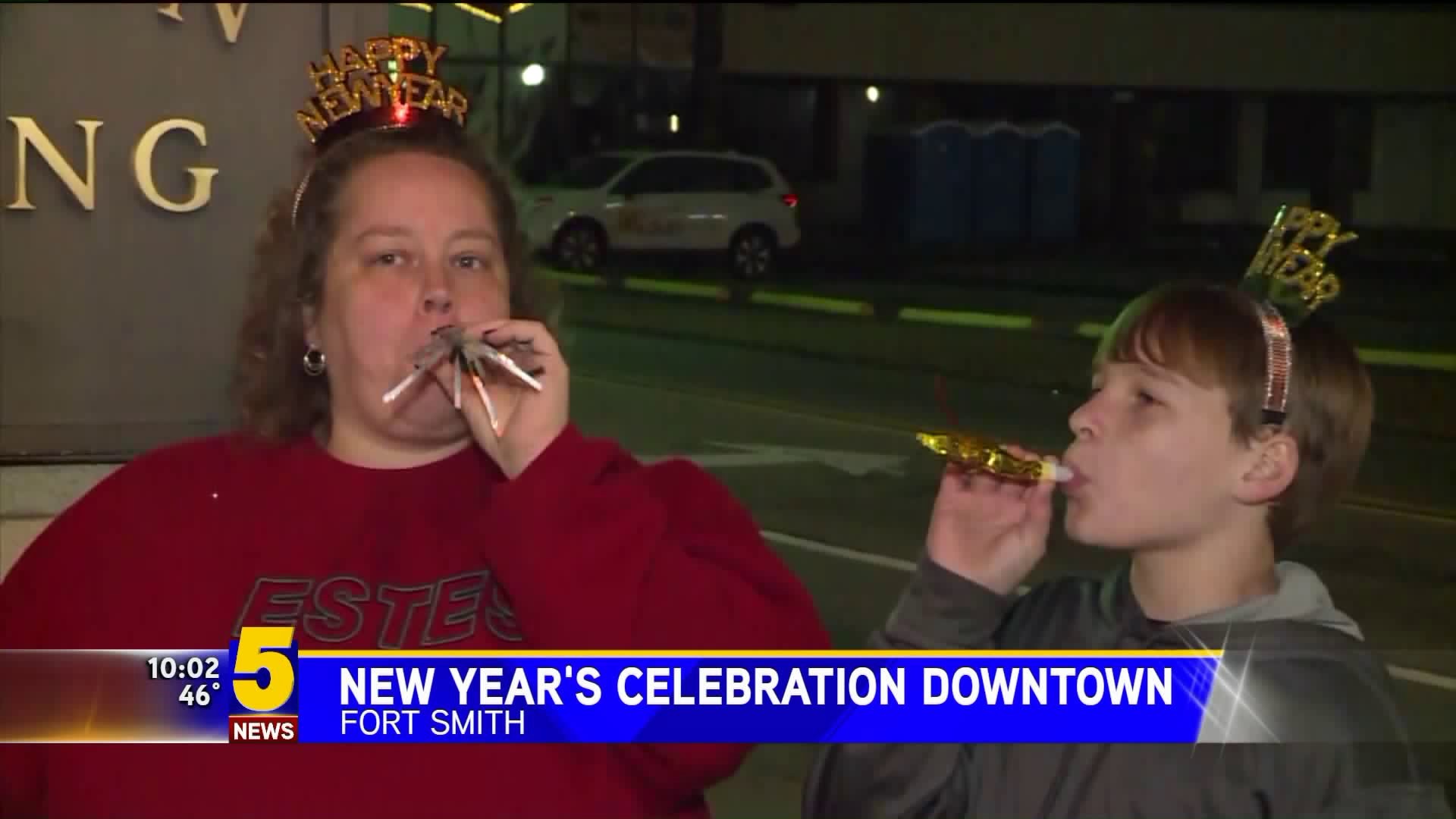 New Year`s Celebration Downtown