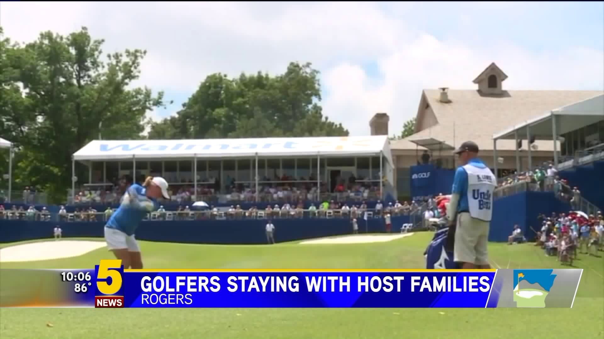 LPGA Golfers Stay with Host Families