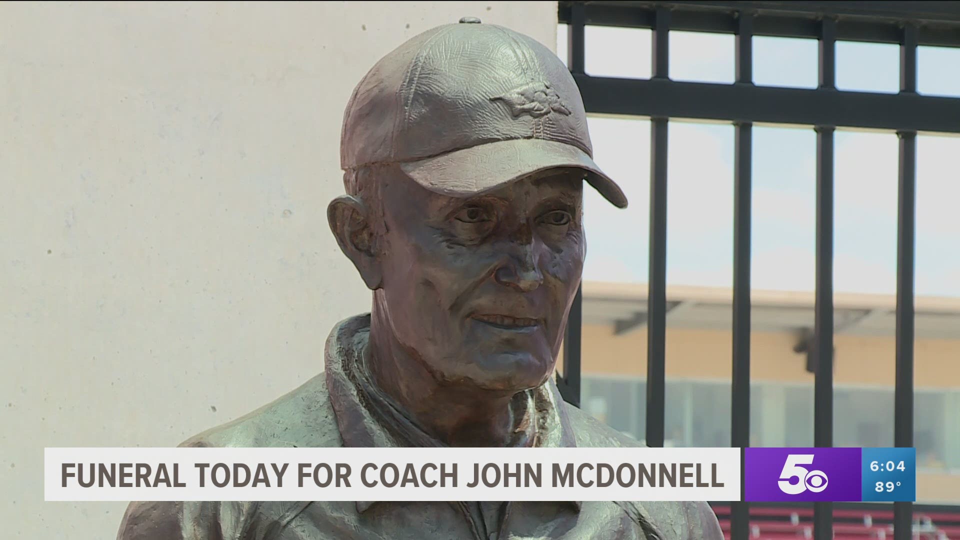 Friends, family and athletes paid tribute to the late Razorback track & field coach John McDonnell on Friday.