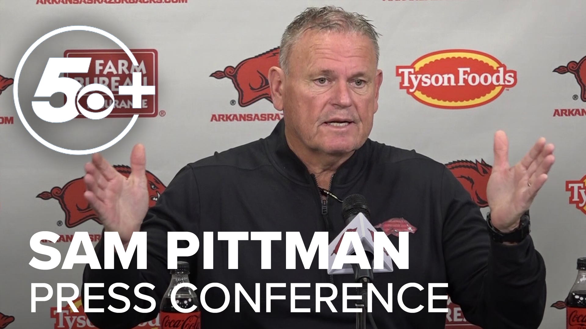 Arkansas Razorbacks Head Football Coach Sam Pittman sat down for a press conference after their loss to LSU.