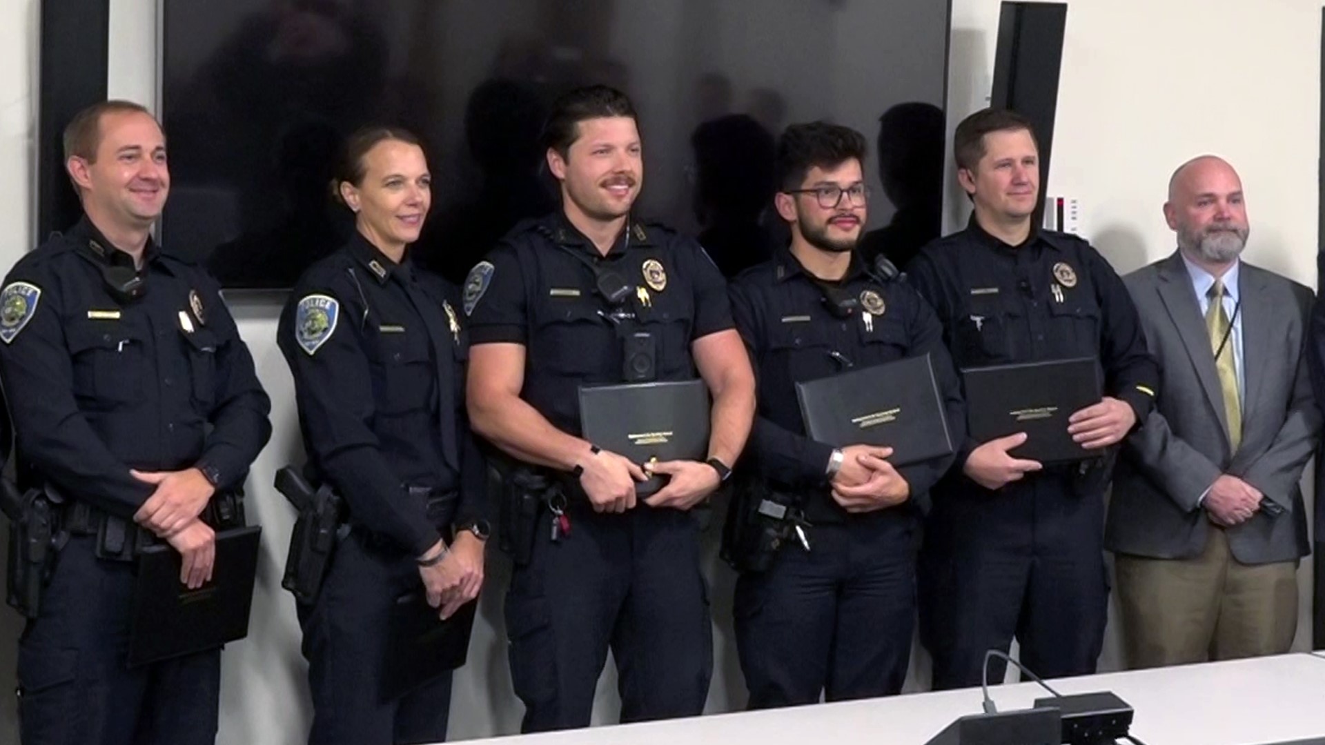 A major award tonight was given to several Fayetteville police officers.