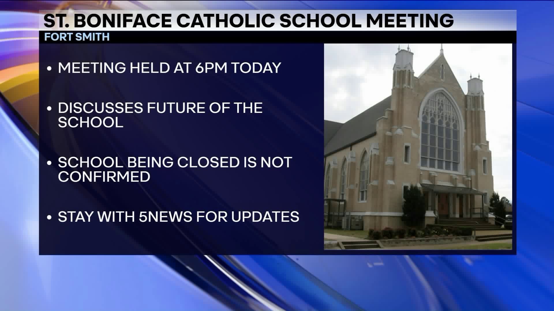 St. Boniface Catholic School Meeting Happening Tonight