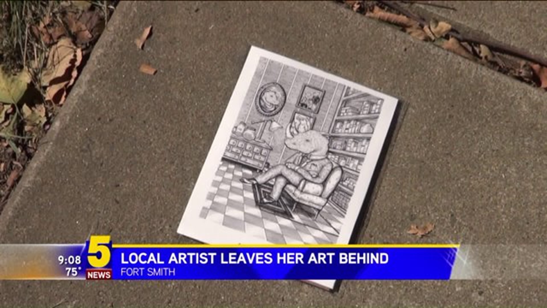 Local Artist Participates In "Art Drop"