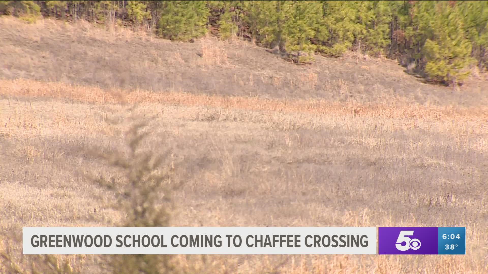 Greenwood School officials say they saw the need for a new school with the expected growth in the Chaffee Crossing area.