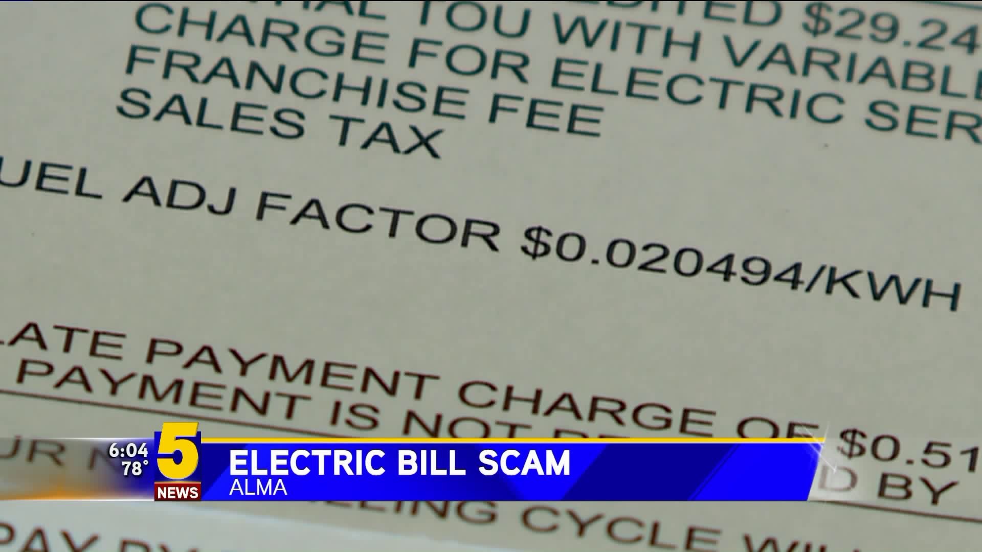 Electric Bill Scam
