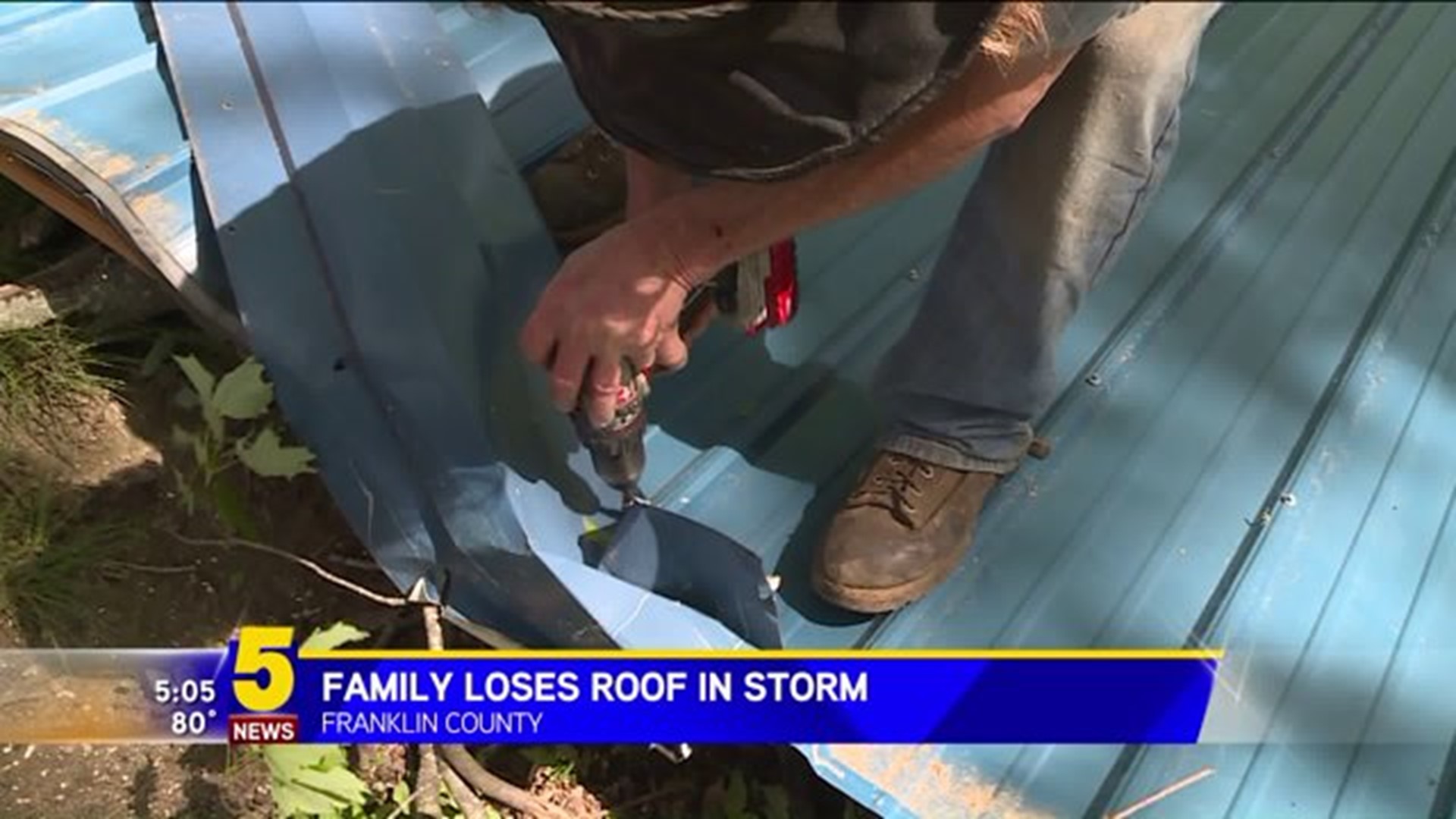 Family Loses Roof In Storm