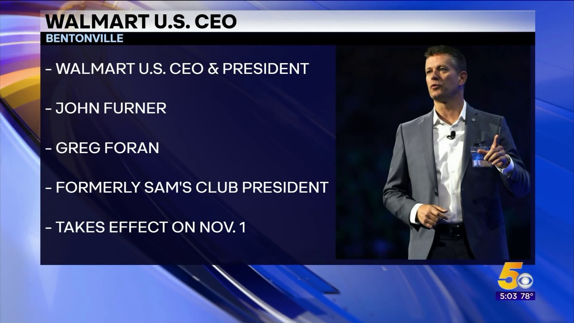 John Furner Named New President & CEO Of Walmart U.S.