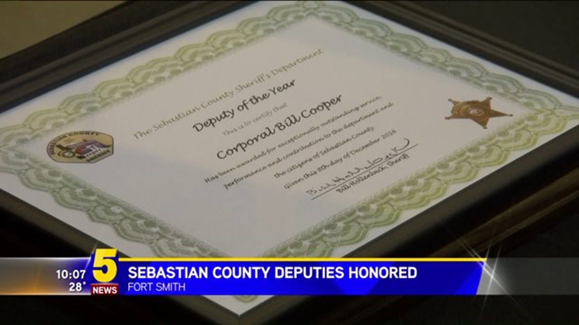 Sebastian County Deputies Honored