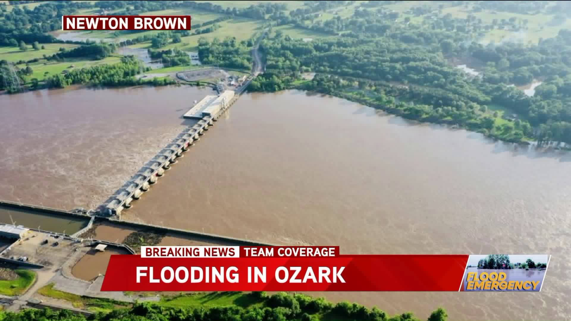 Flooding In Ozark Impacting Butterball Plant