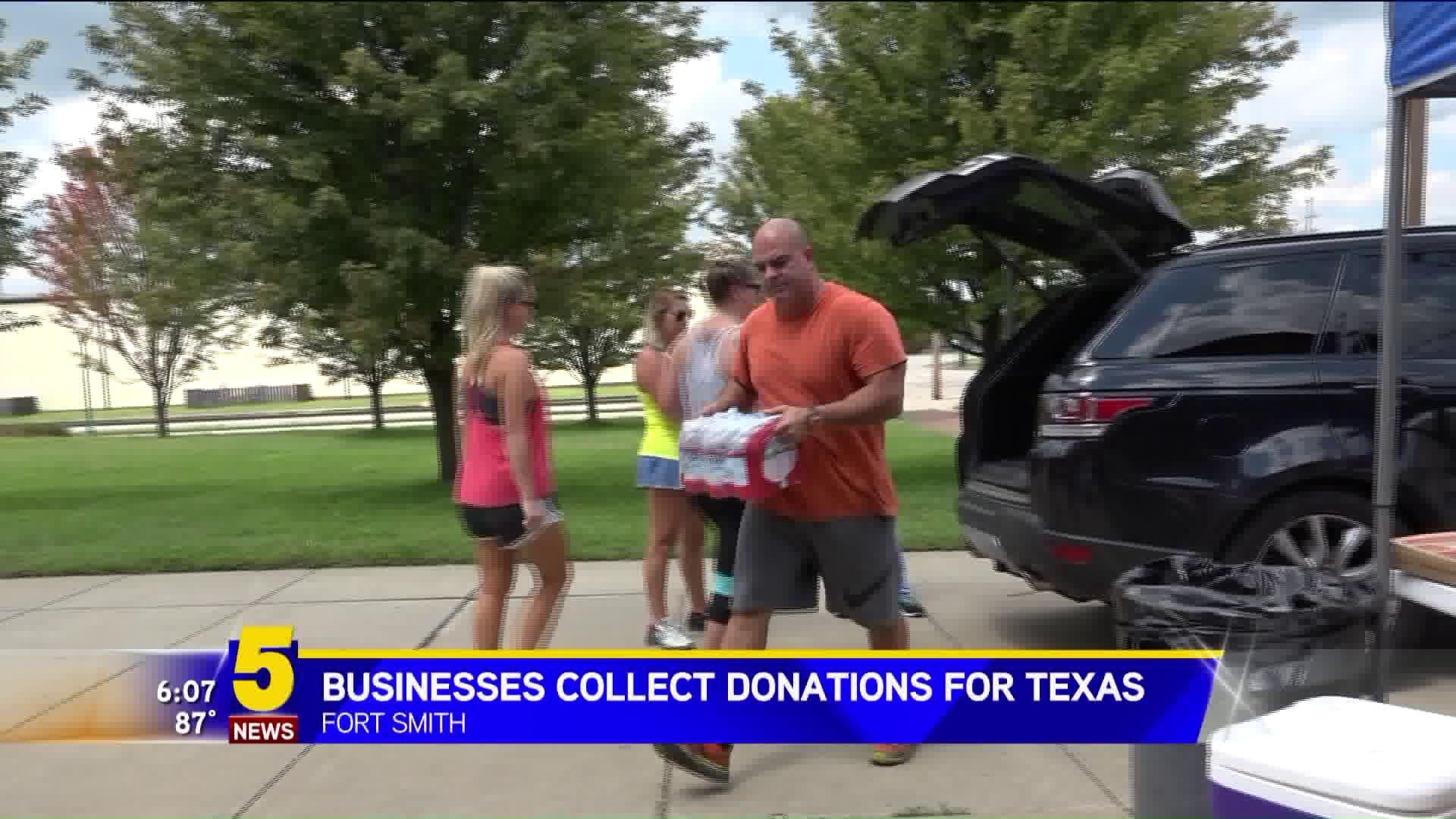 Businesses Collect Donations For Texas