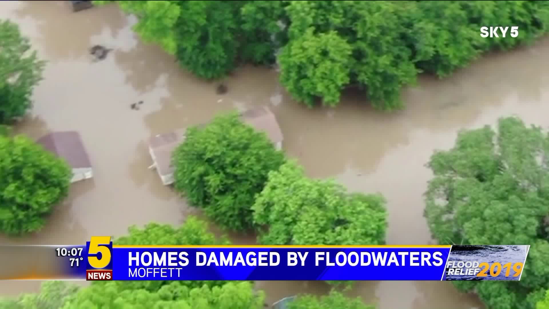 Moffett Homes Damaged by flooding