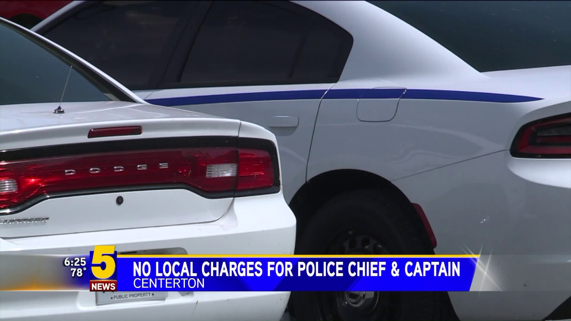 No Local Charges for Centerton Police Chief and Captain