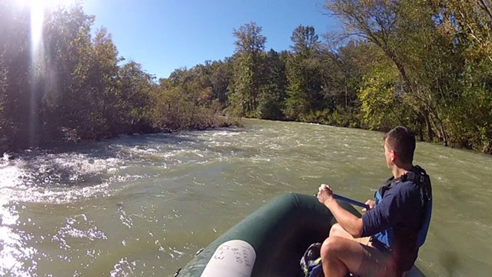 Rafting the Mulberry River at Turner Bend