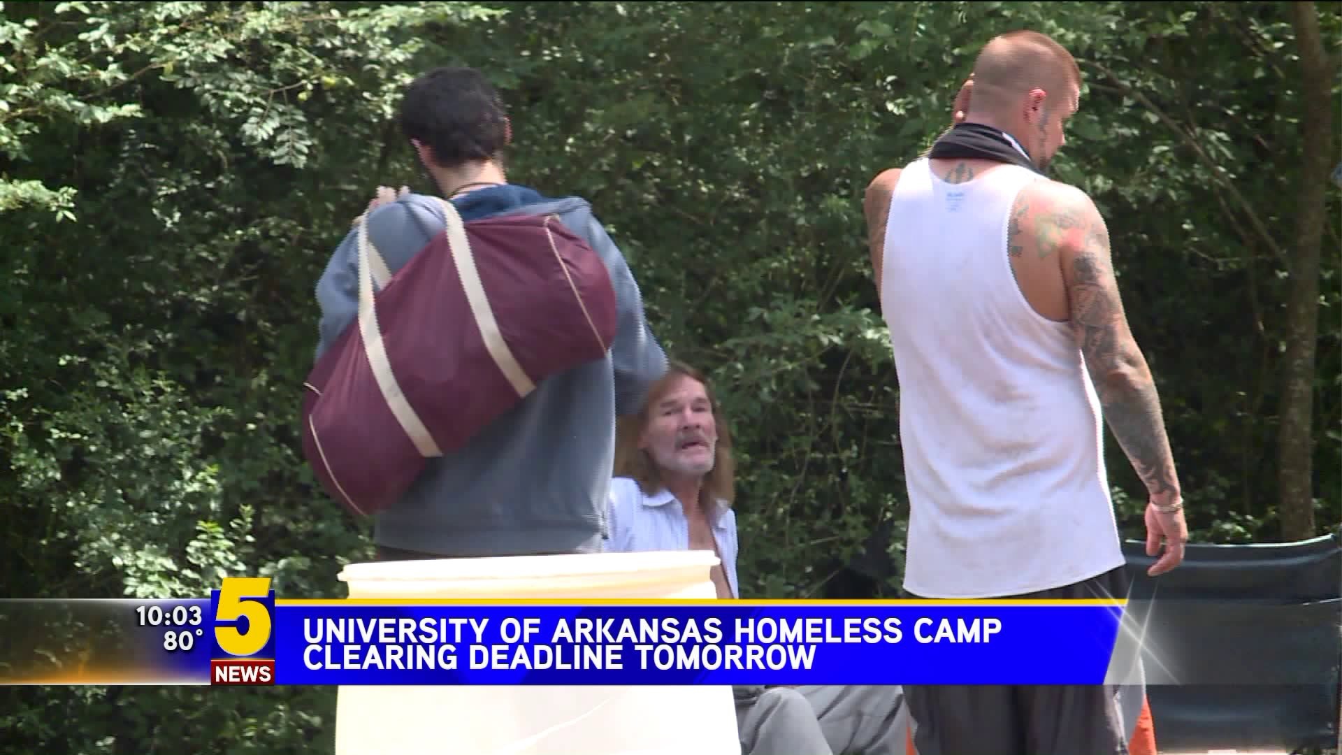 UA Homeless Camp Clearing Deadling Tomorrow