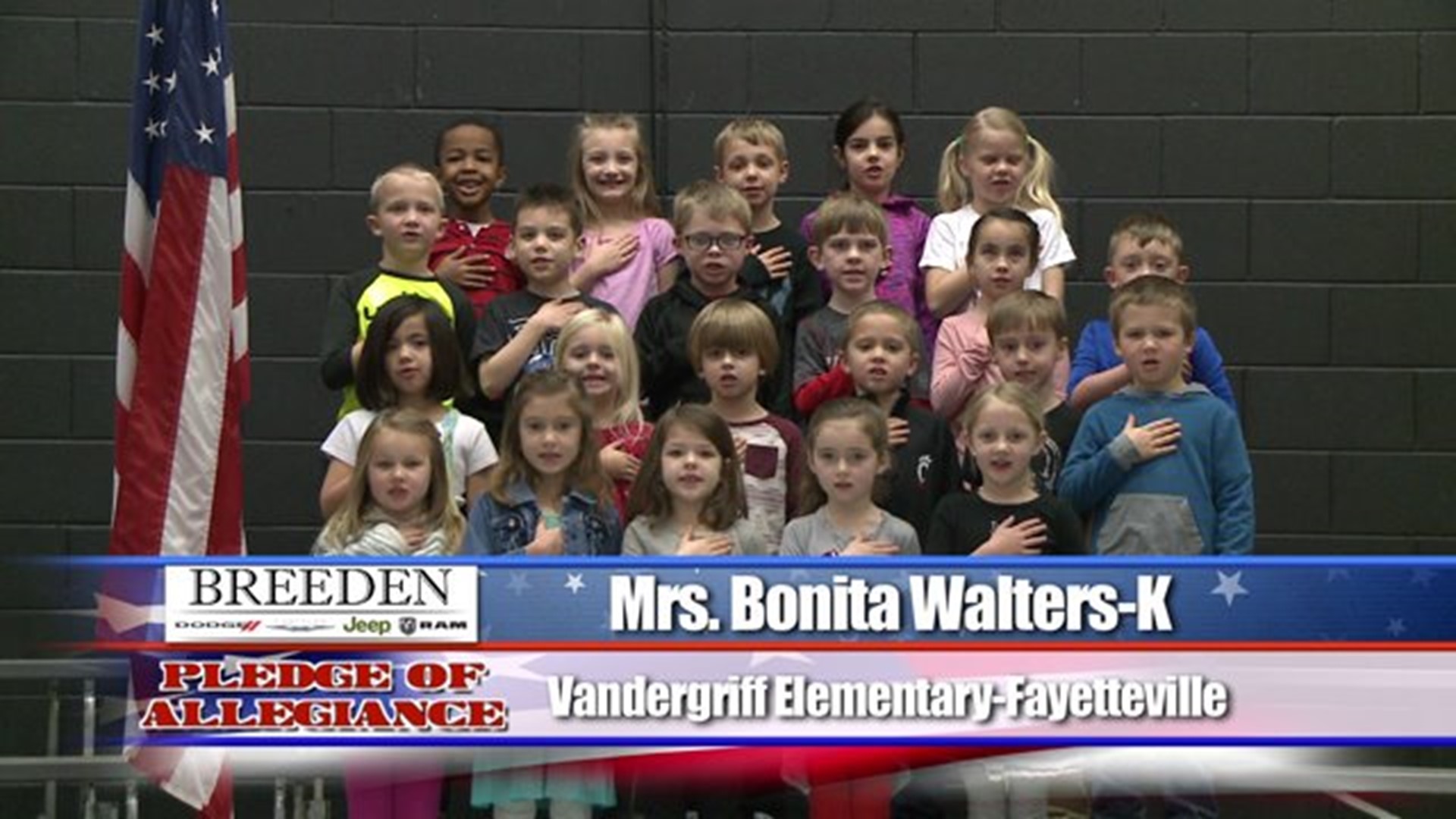 Vandergriff Elementary - Fayetteville, Mrs. Walters - Kindergarten