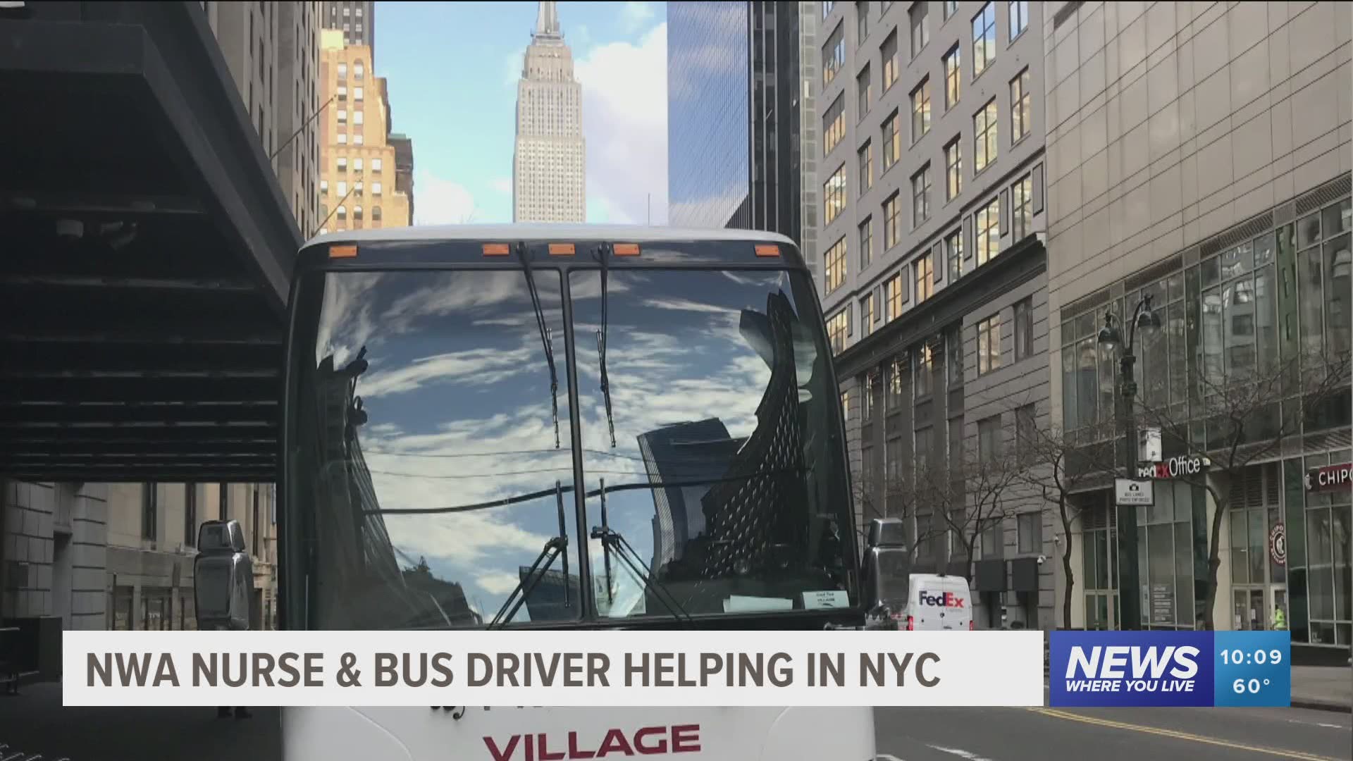 NWA nurse and bus driver helping in NYC during COVID-19