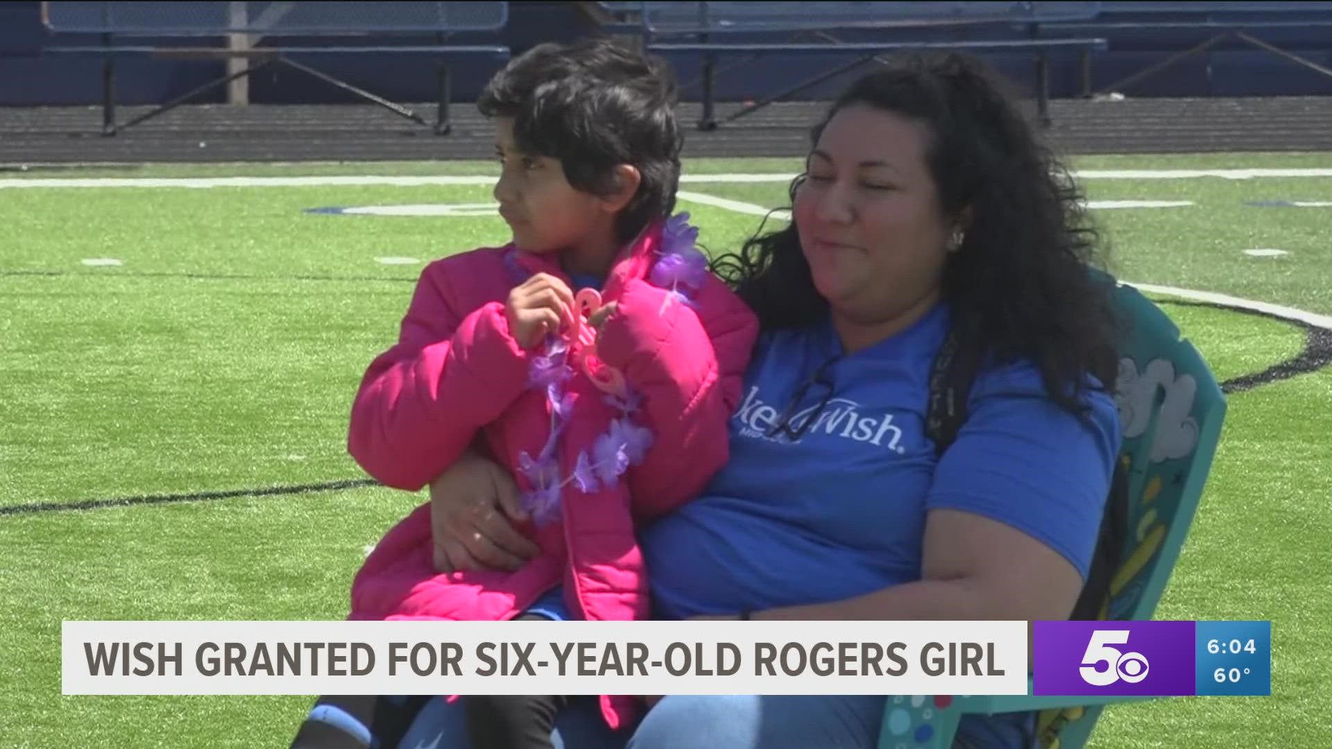 Students in the Rogers High School DECA Program helped make a local 6-year-old's wish come true.