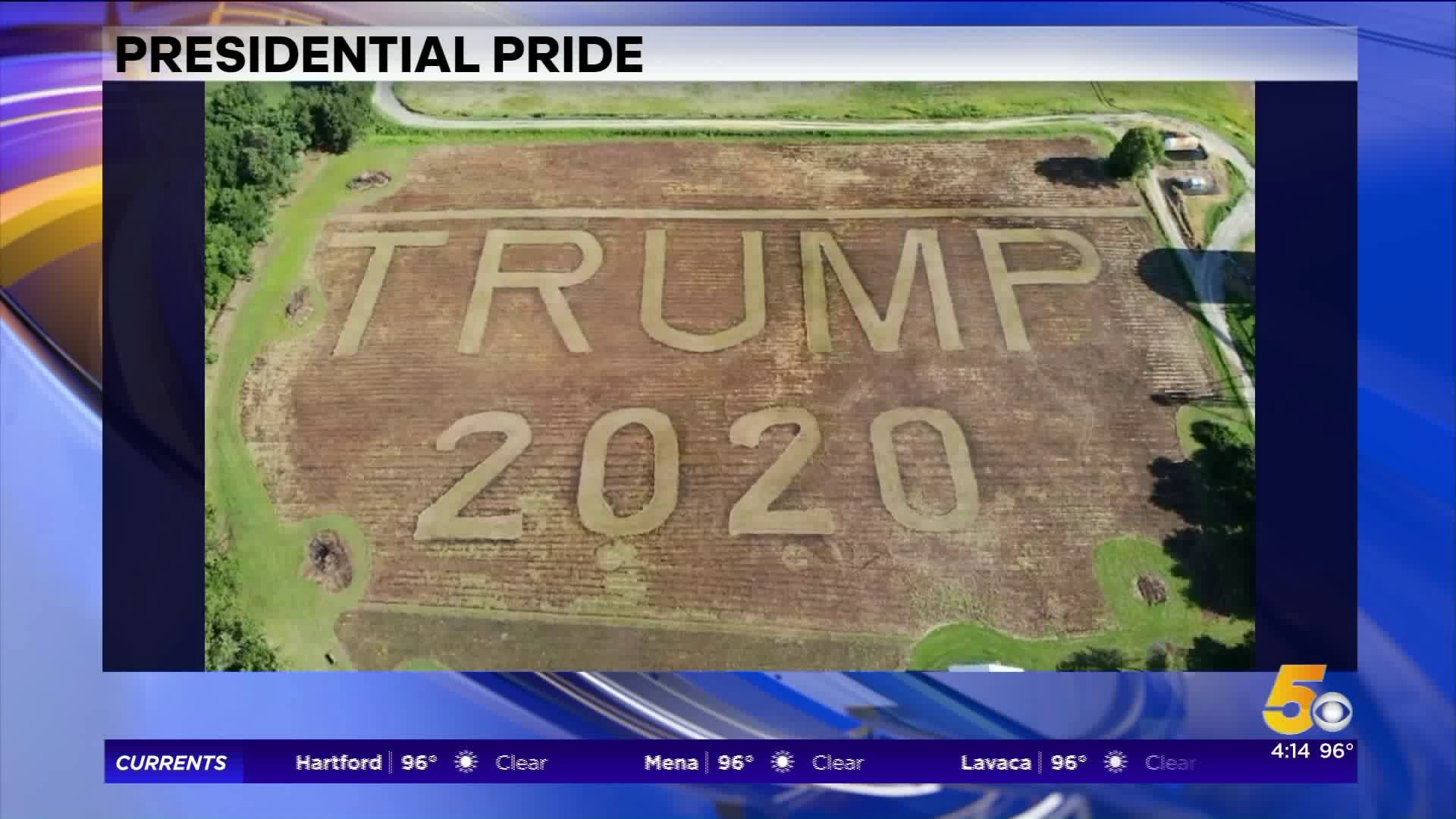Presidential Pride Mowed Into Grass