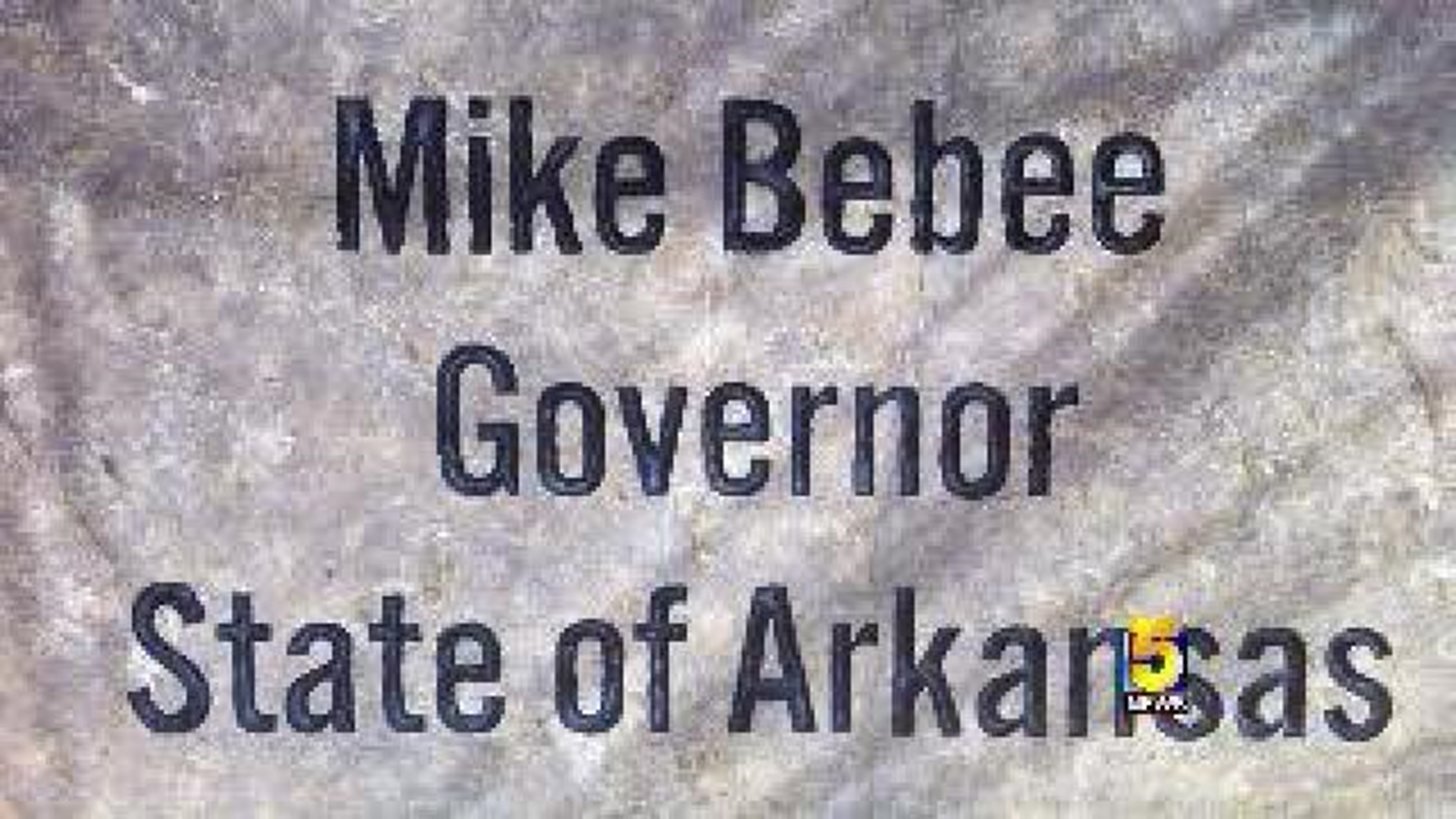 Governor's Name Misspelled On Memorial Stone