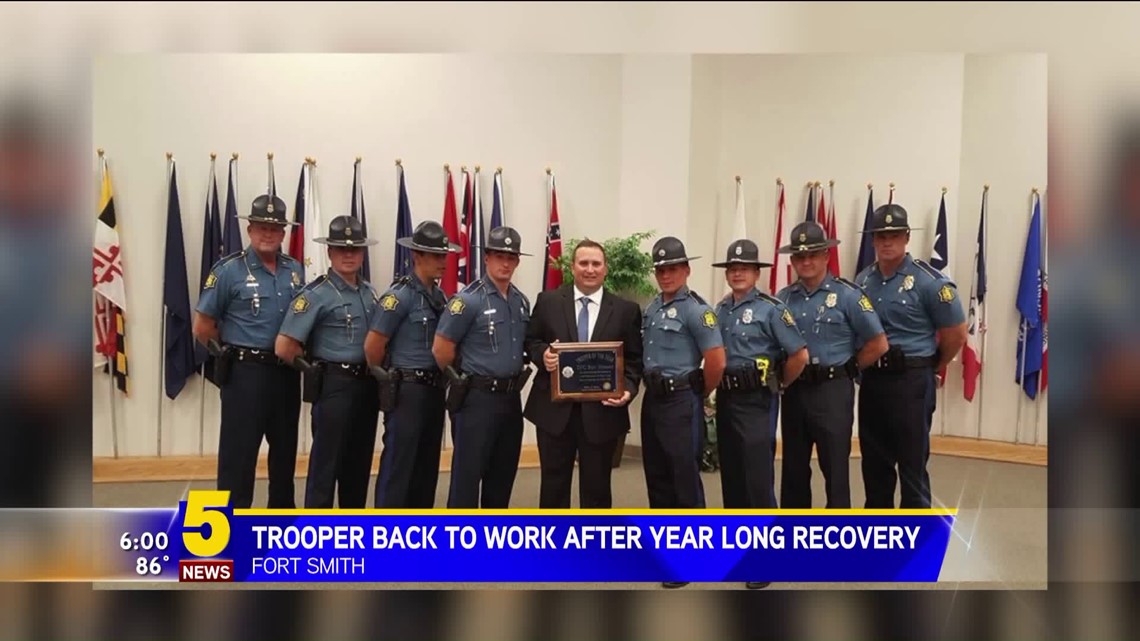 Arkansas State Trooper Back To Work After Year Long Recovery