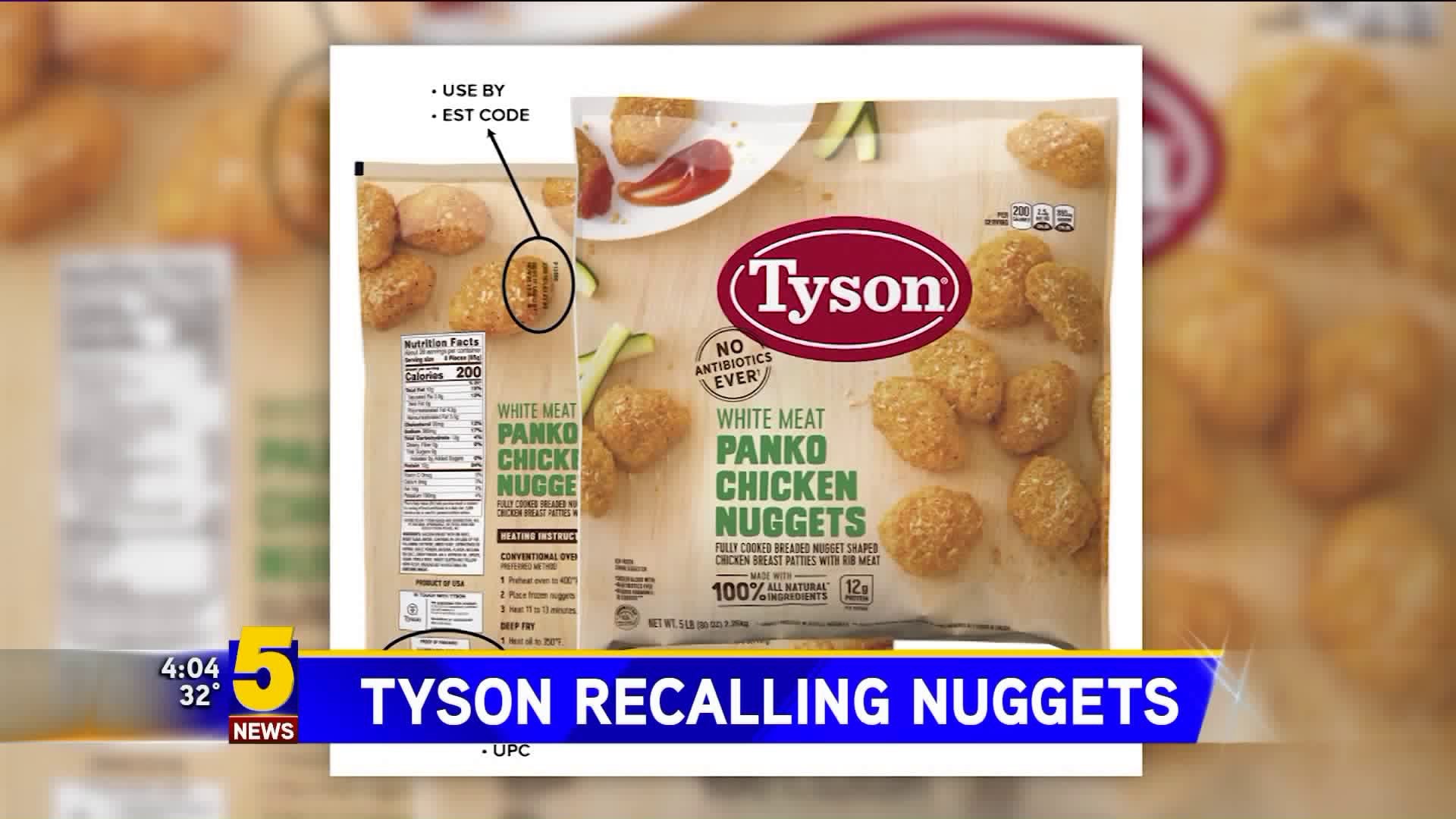 Tyson Recalling Chicken Nuggets