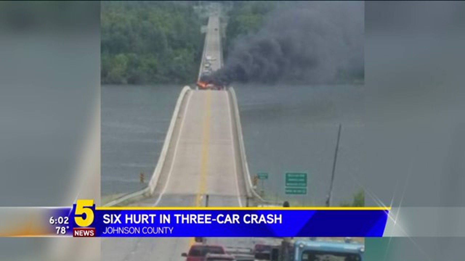 Three Car Crash On Highway 109 Bridge