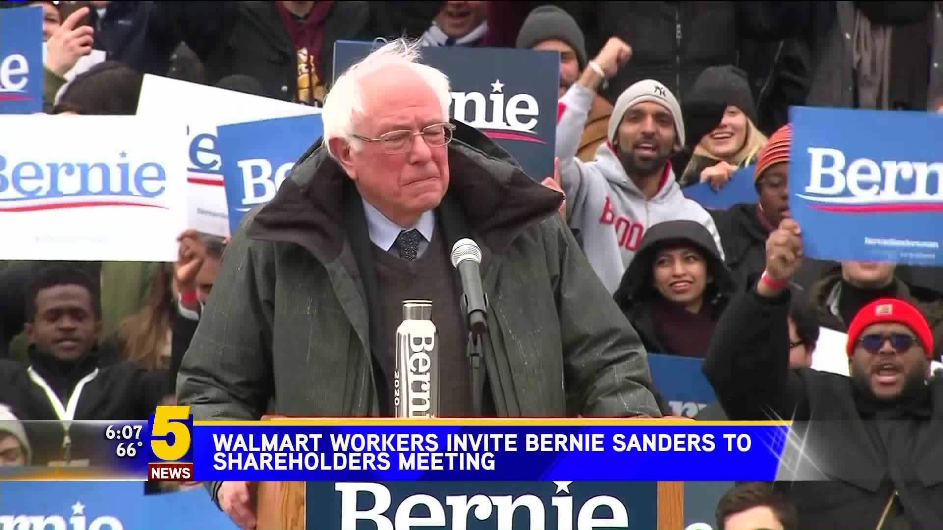 Walmart Workers Invite Bernie Sanders To Attend Shareholders Meeting